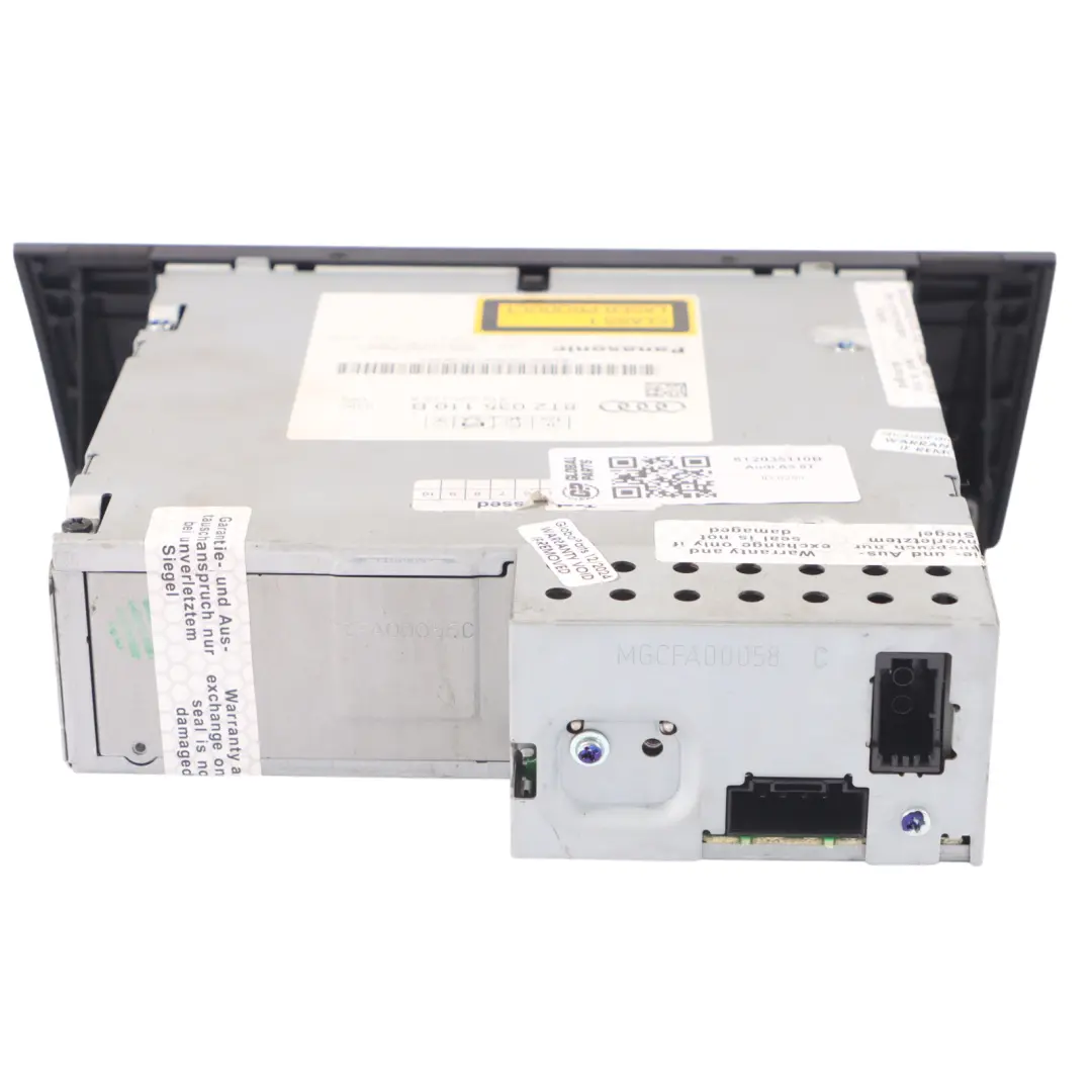 Audi A5 8T Unità principale radio Navi Lettore CD DVD Changer - SKU 8T2035110B - Numero di parte 8T2035110B
