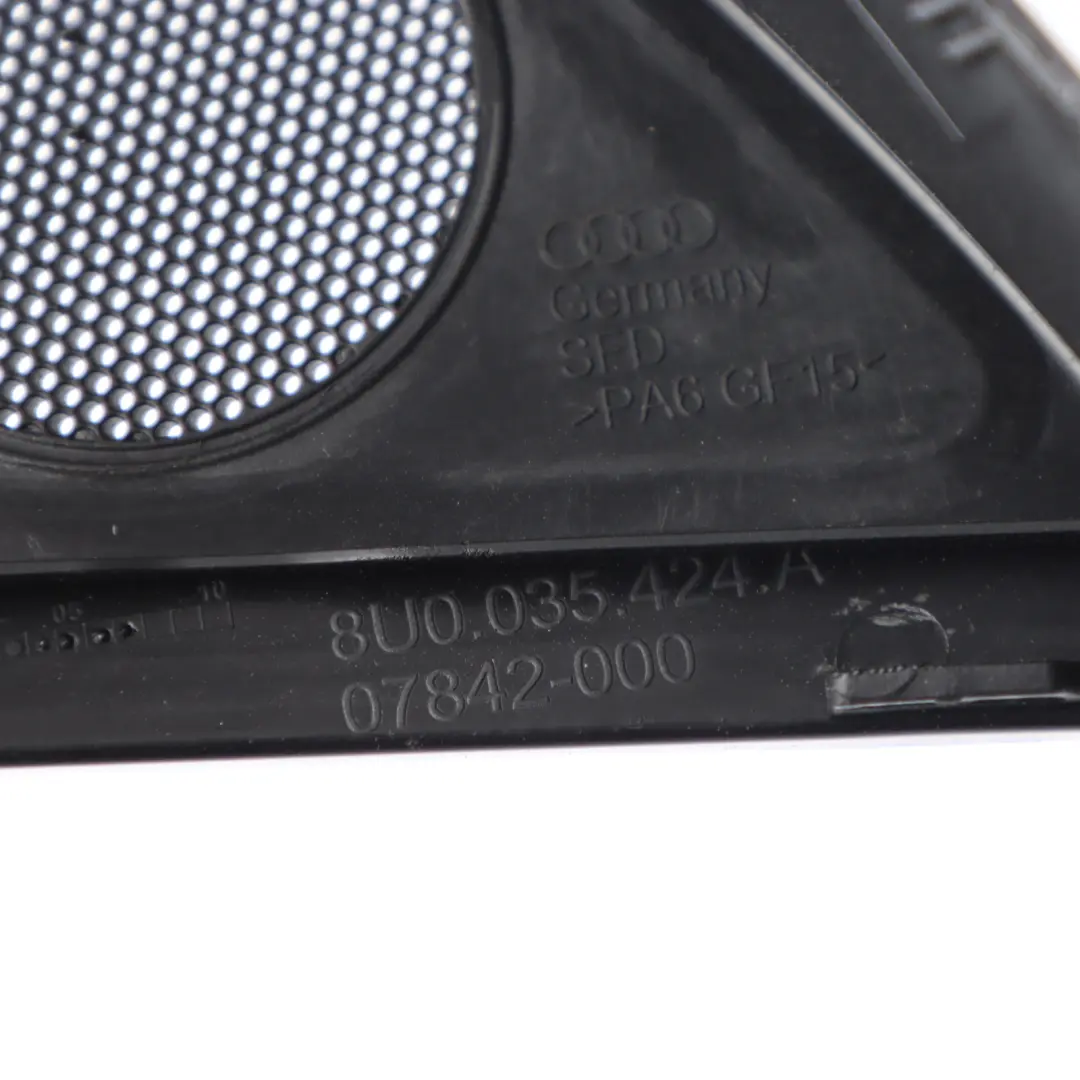 Audi Q3 8U Altoparlante Porta Anteriore Tweeter Cover Destra - SKU 8U0035424A - Numero di parte 8U0035424A