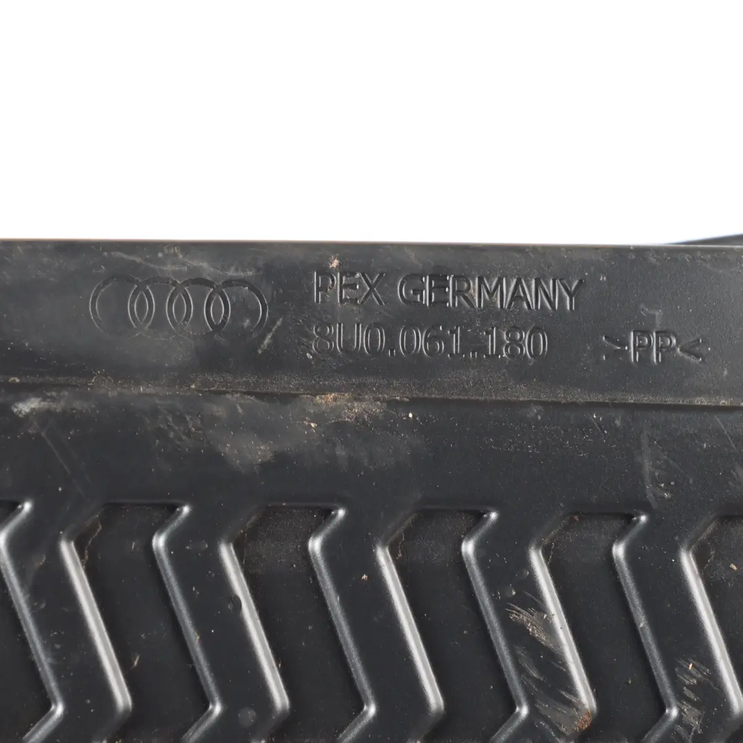 Boot Trunk Floor Mat Rear Liner Rubber Covering Trim to Audi Q3 8U with Part number 8U0061180 Audi Q3 8U Boot Trunk Floor Mat Rear Liner Rubber Covering Trim - SKU 8U0061180 - Part number 8U0061180