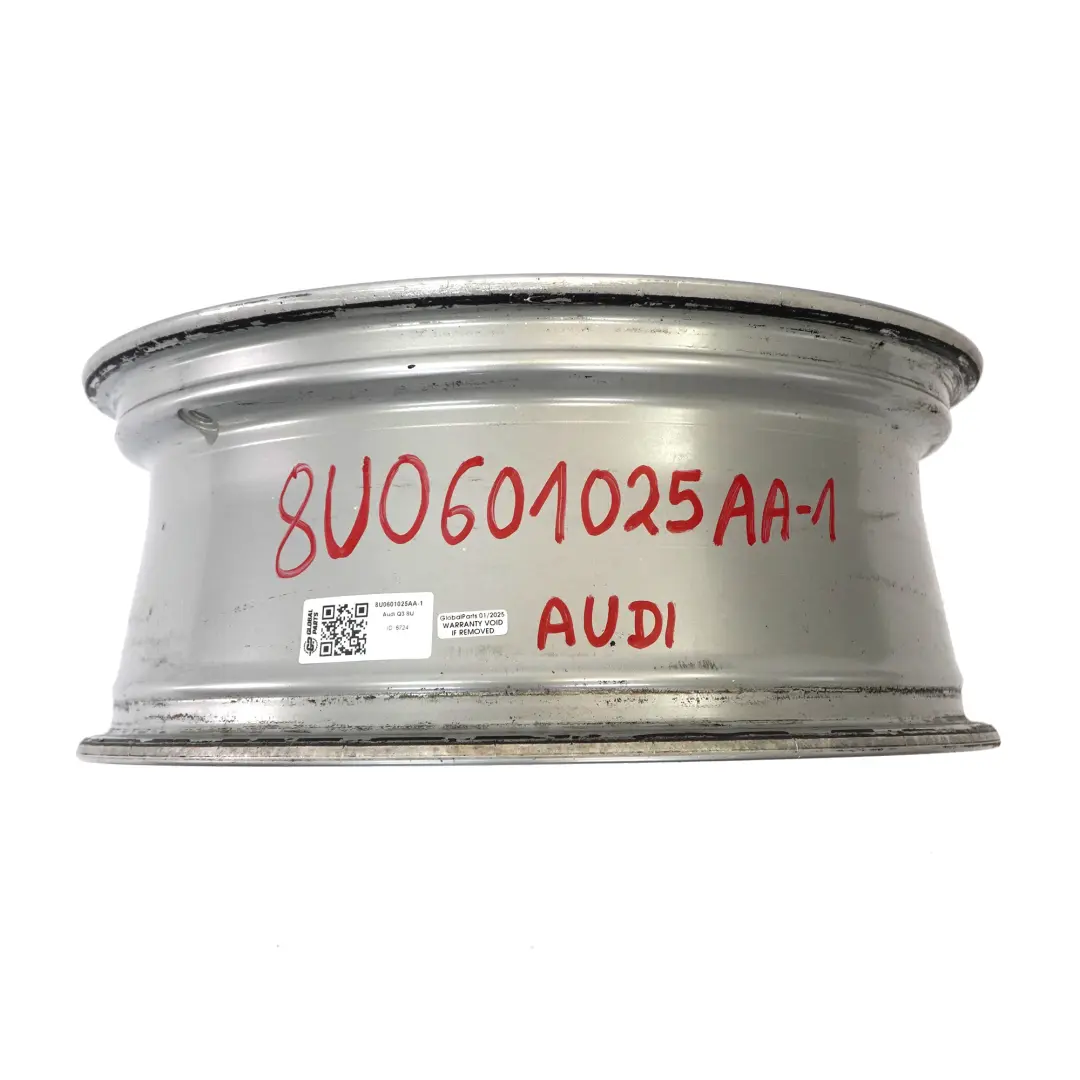 Audi Q3 8U Argento Cerchio lega 18" 7J ET:43 Doppia Stella a Raggi - SKU 8U0601025AA-1 - Numero di parte 8U0601025AA