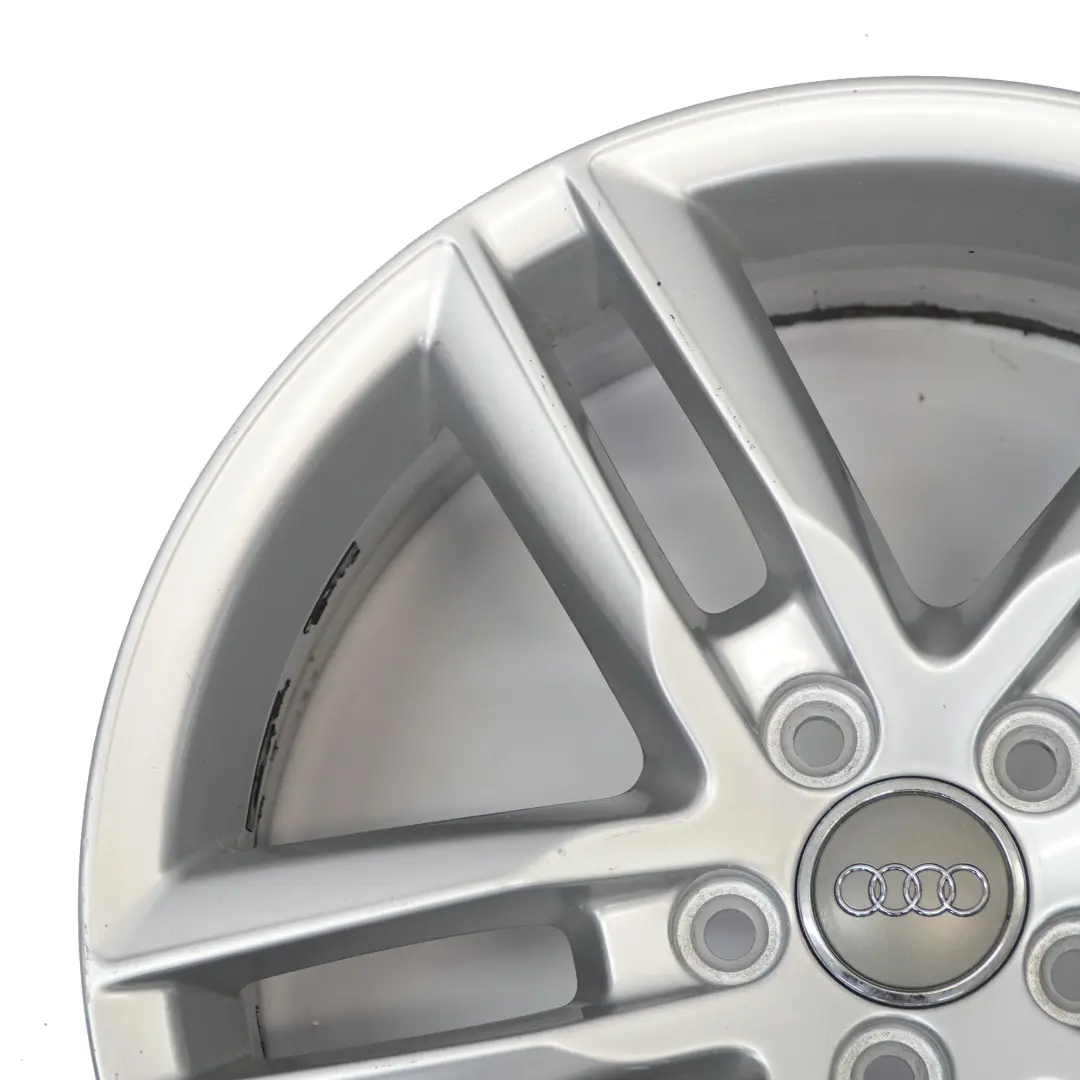Audi Q3 8U Jante argentée en alliage 18" 7J ET:43 Double Star Spoke - SKU 8U0601025AA-1 - Numéro de pièce 8U0601025AA