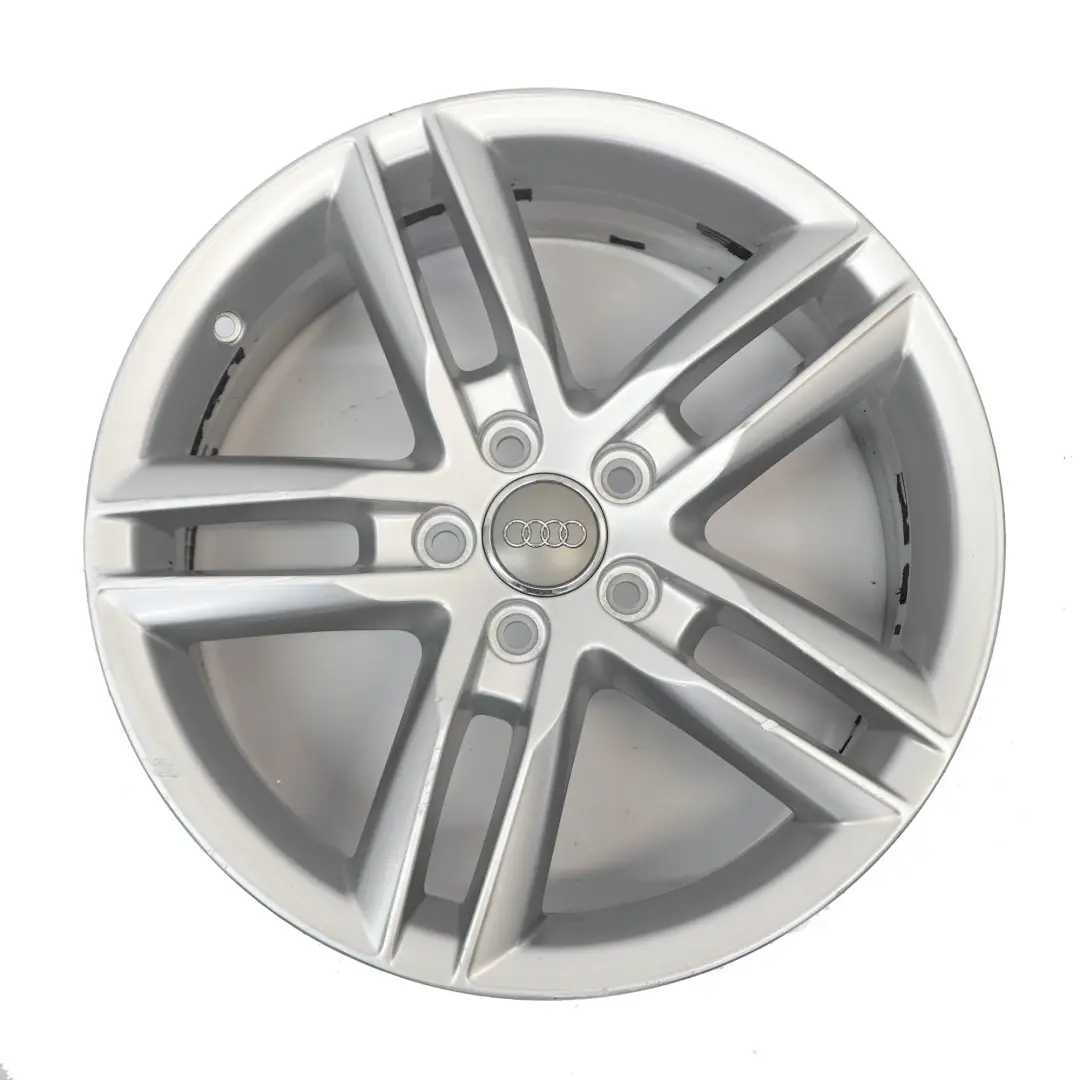 Audi Q3 8U Jante argentée en alliage 18" 7J ET:43 Double Star Spoke - SKU 8U0601025AA-2 - Numéro de pièce 8U0601025AA