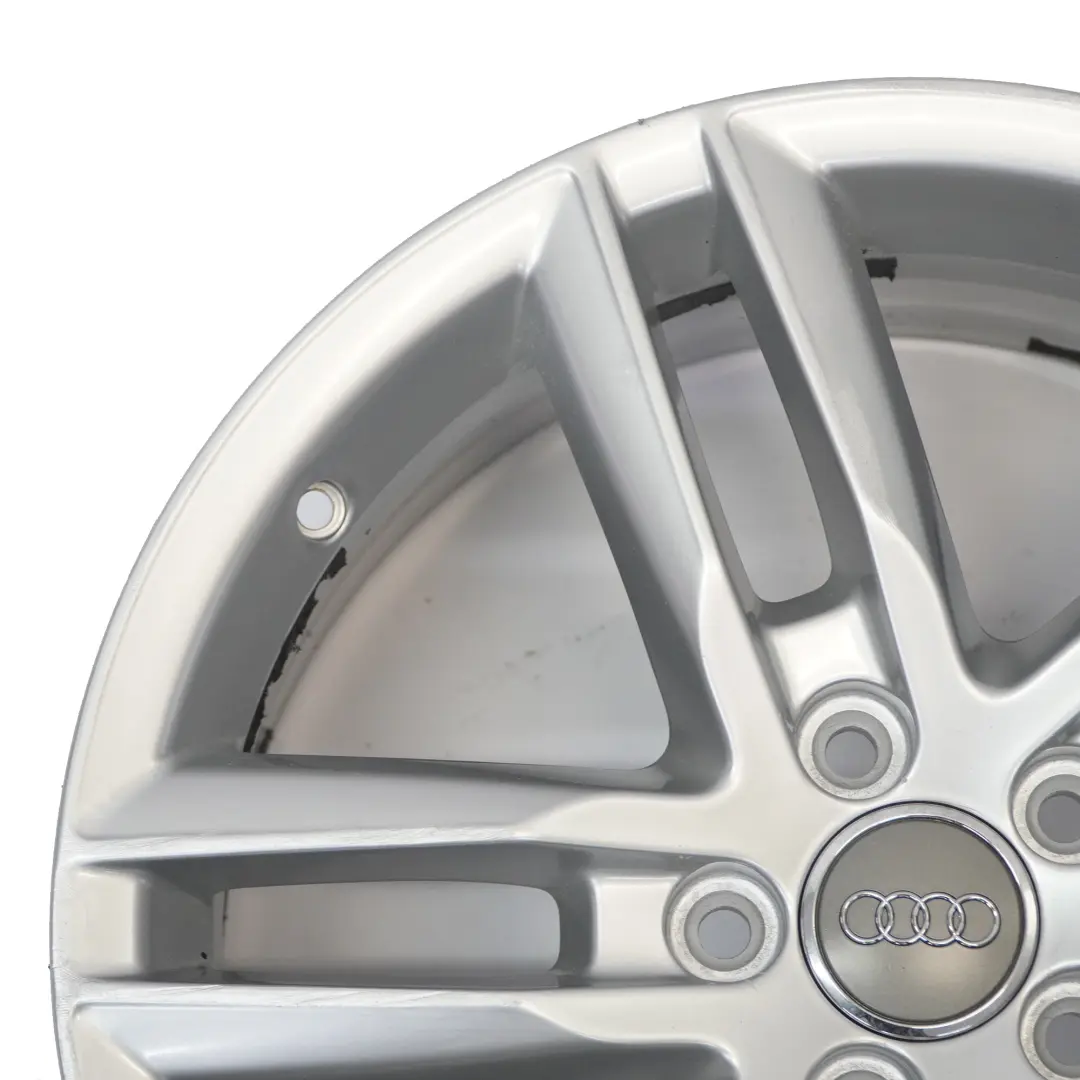 Audi Q3 8U Jante argentée en alliage 18" 7J ET:43 Double Star Spoke - SKU 8U0601025AA-2 - Numéro de pièce 8U0601025AA
