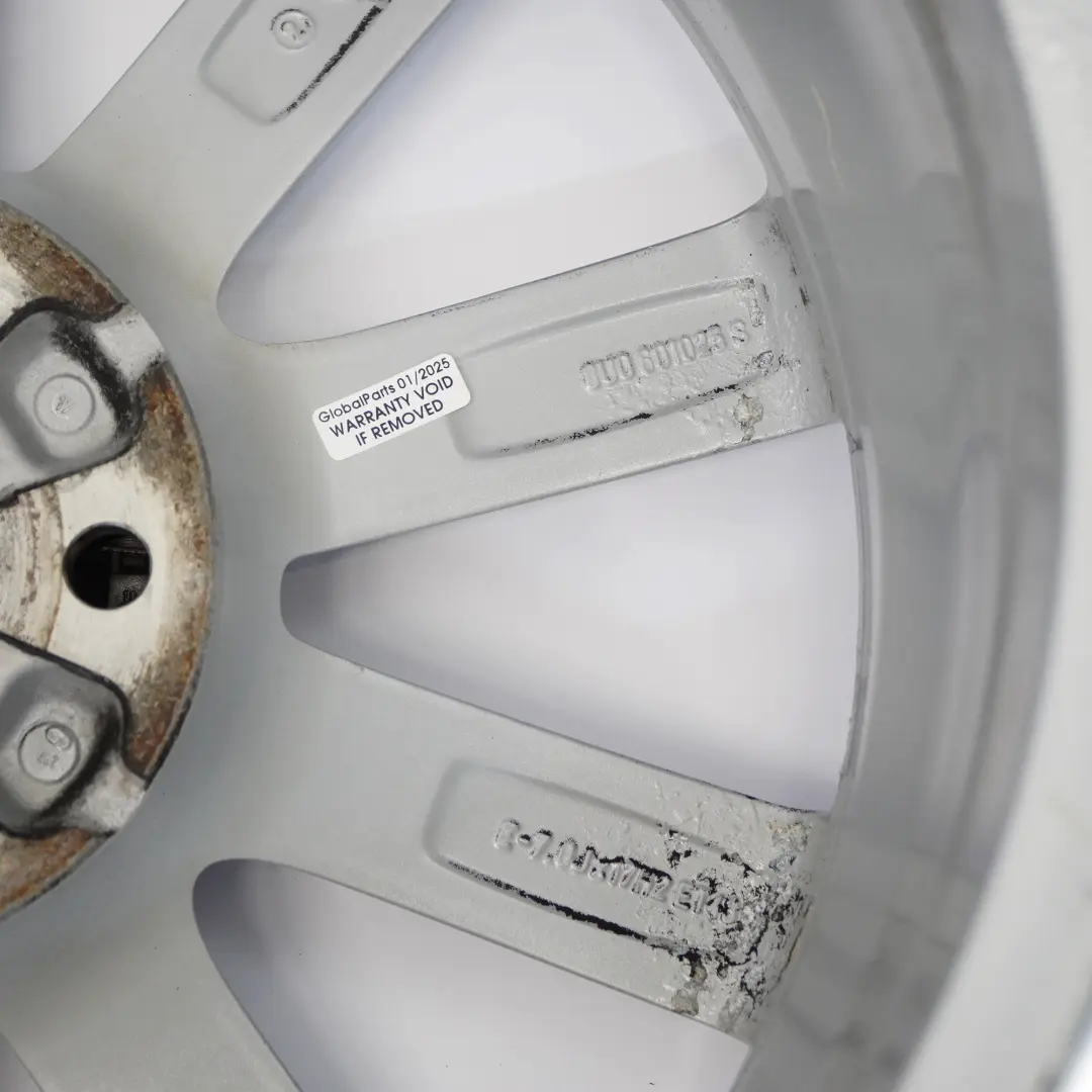 Alloy Rim 17" 7J ET:43 to Audi Q3 8U Silver Wheel with Part number 8U0601025S Audi Q3 8U Silver Wheel Alloy Rim 17" 7J ET:43 - SKU 8U0601025S-4 - Part number 8U0601025S