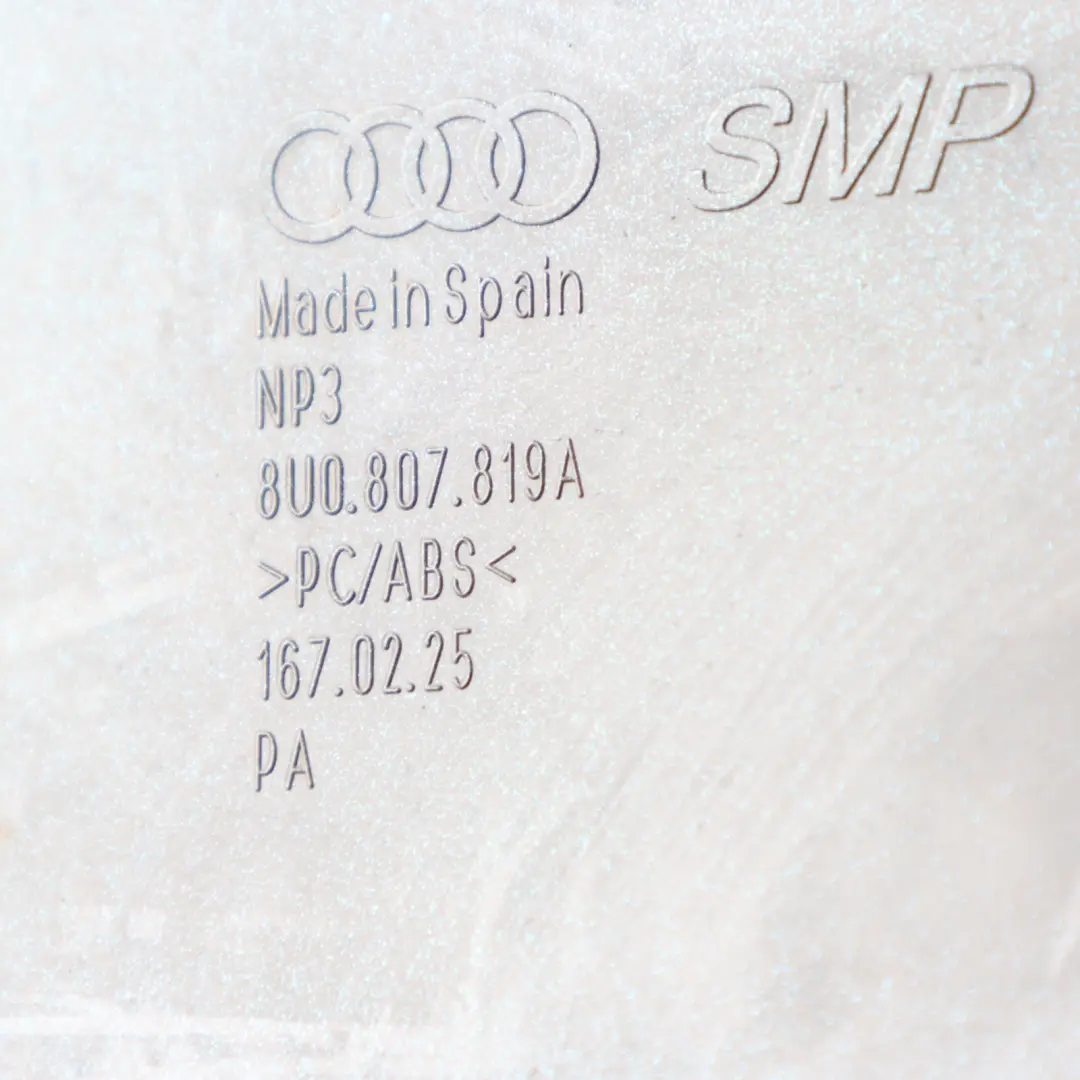 Bumper Centre Plate Panel Hainan Blue - X5K to Audi Q3 8U S-Line Rear with Part number 8U0807819A Audi Q3 8U S-Line Rear Bumper Centre Plate Panel Hainan Blue - X5K - SKU 8U0807819A-HAB - Part number 8U0807819A