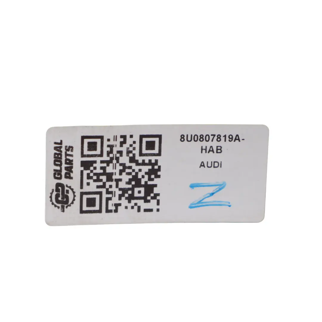 Audi Q3 8U S-Line Rear Bumper Centre Plate Panel Hainan Blue - X5K - SKU 8U0807819A-HAB - Part number 8U0807819A