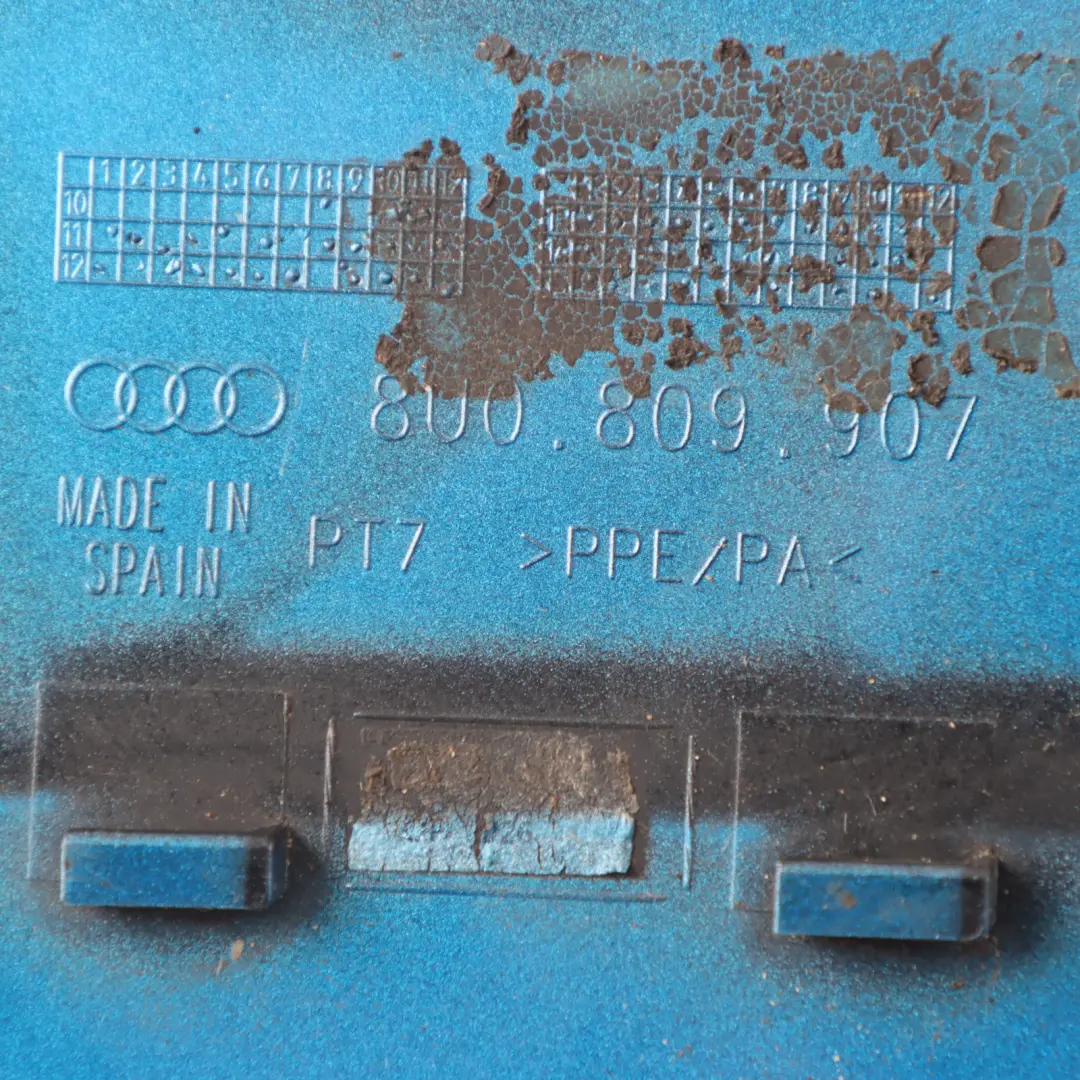 Audi Q3 8U Fuel Filler Flap Cover Cap Hainan Blue - X5K - SKU 8U0809907-HAB - Part number 8U0809907