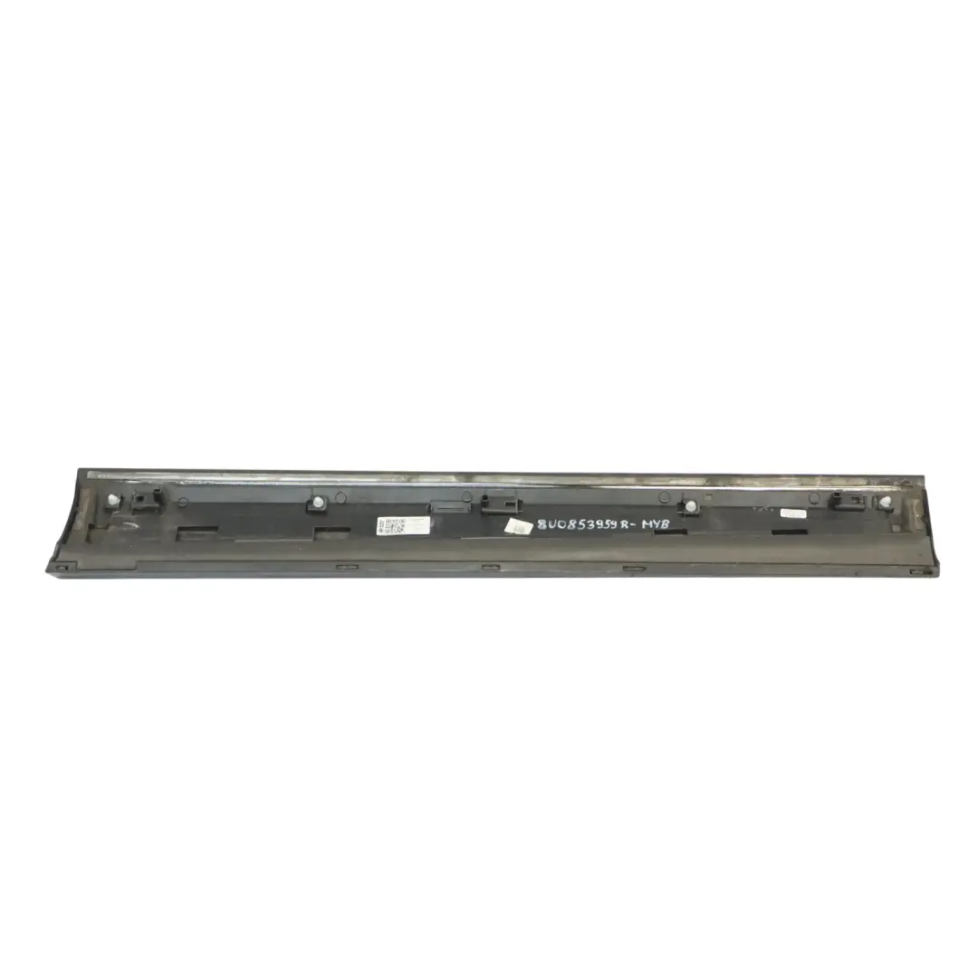 Audi Q3 8U Rivestimento porta S-Line anteriore sinistra Mythical Black - Y9T - SKU 8U0853959R-MYB - Numero di parte 8U0853959R