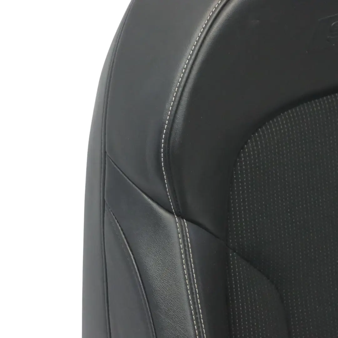 Delantero Izquierdo S-Line Medio Cuero Negro Plata para Audi Q3 8U Sport Seat con número de pieza 8U0881805AM Audi Q3 8U Sport Seat Delantero Izquierdo S-Line Medio Cuero Negro Plata - SKU 8U0881805AM - Número de pieza 8U0881805AM