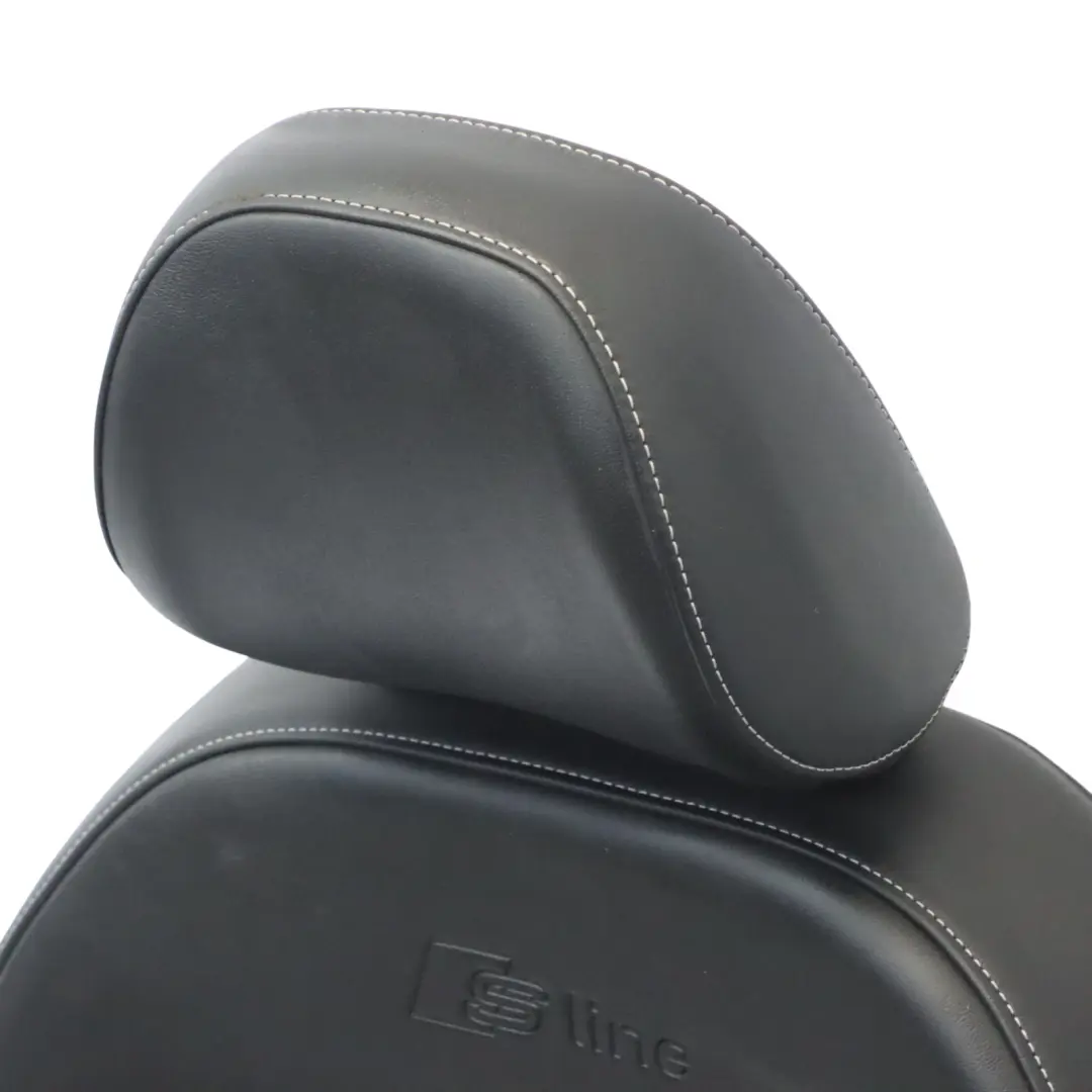 Delantero Izquierdo S-Line Medio Cuero Negro Plata para Audi Q3 8U Sport Seat con número de pieza 8U0881805AM Audi Q3 8U Sport Seat Delantero Izquierdo S-Line Medio Cuero Negro Plata - SKU 8U0881805AM - Número de pieza 8U0881805AM