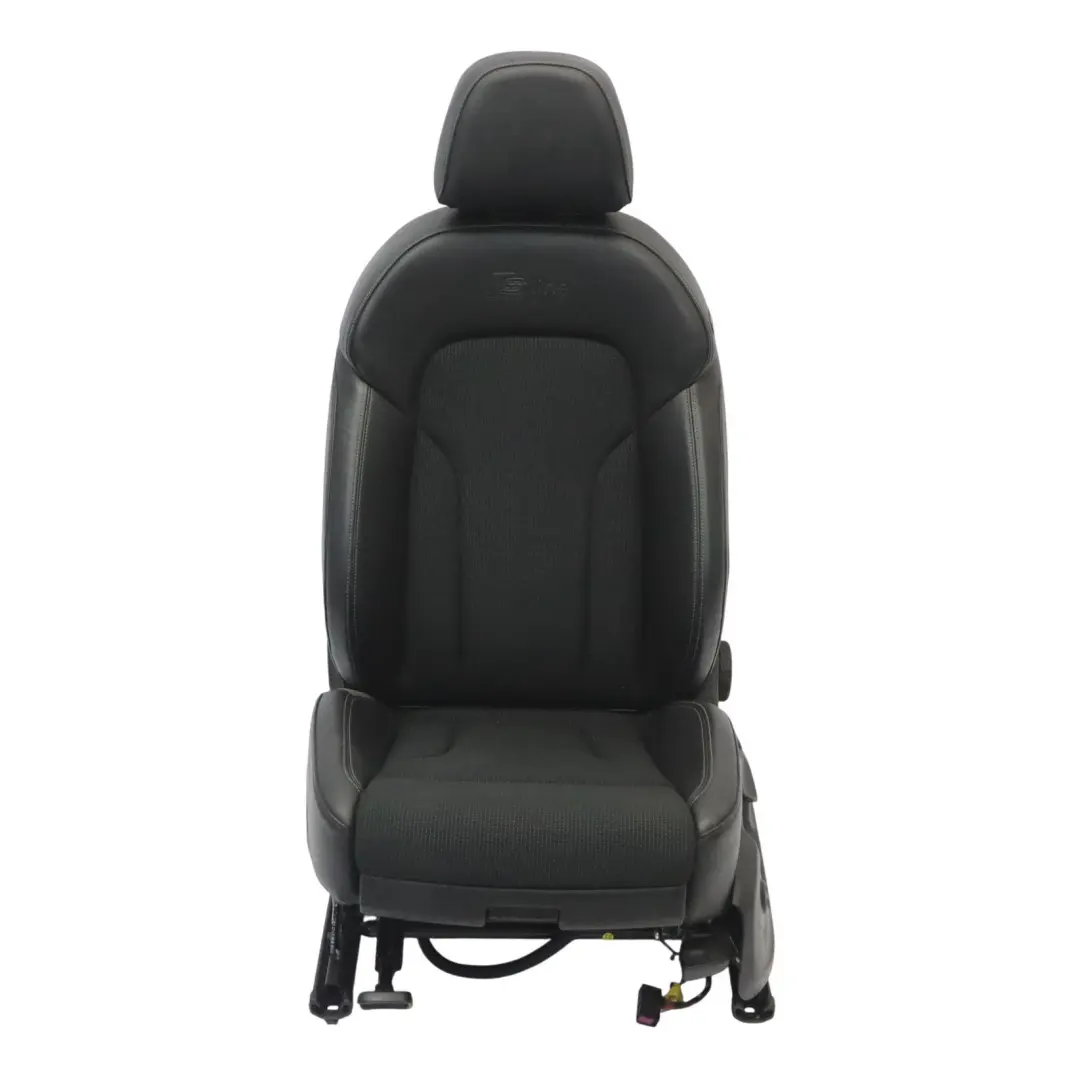 Siège sport avant gauche S-Line chauffant mi-cuir Soul Noir pour Audi Q3 8U à propos du numéro de pièce 8U0881805Q Audi Q3 8U Siège sport avant gauche S-Line chauffant mi-cuir Soul Noir - SKU 8U0881805Q - Numéro de pièce 8U0881805Q