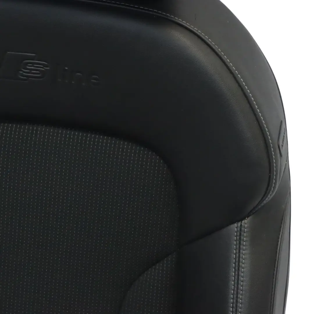 Siège sport avant gauche S-Line chauffant mi-cuir Soul Noir pour Audi Q3 8U à propos du numéro de pièce 8U0881805Q Audi Q3 8U Siège sport avant gauche S-Line chauffant mi-cuir Soul Noir - SKU 8U0881805Q - Numéro de pièce 8U0881805Q