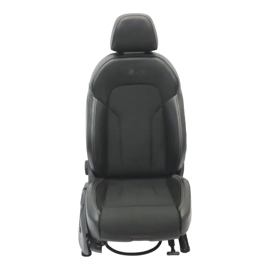 Audi Q3 8U Sport Seat Front Right O/S S-Line Interior Half Leather Black Silver - SKU 8U0881806AM - Part number 8U0881806AM