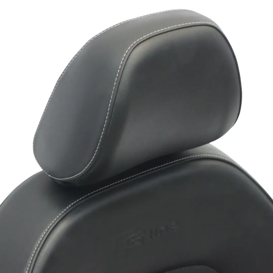 Front Right O/S S-Line Interior Half Leather Black Silver to Audi Q3 8U Sport Seat with Part number 8U0881806AM Audi Q3 8U Sport Seat Front Right O/S S-Line Interior Half Leather Black Silver - SKU 8U0881806AM - Part number 8U0881806AM