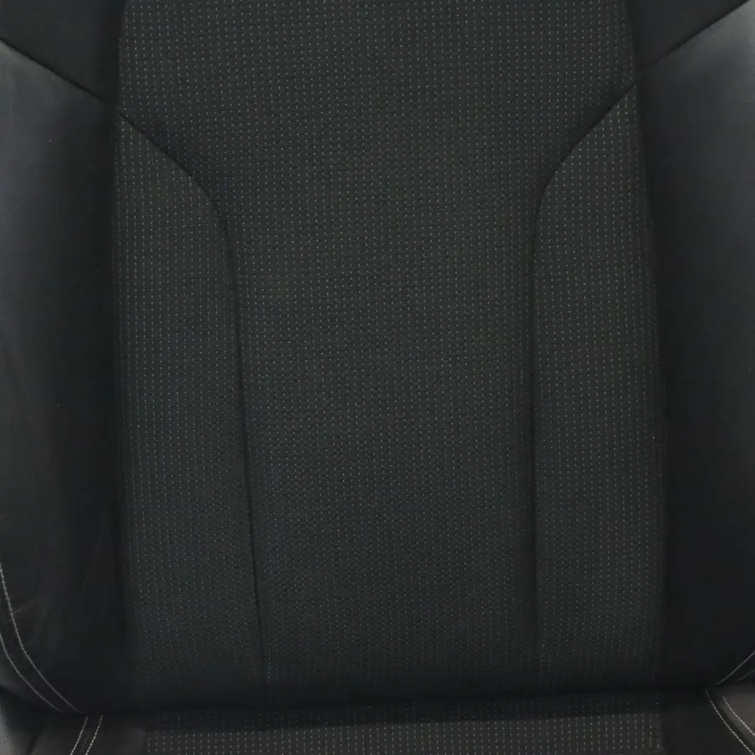 Front Right O/S S-Line Interior Half Leather Black Silver to Audi Q3 8U Sport Seat with Part number 8U0881806AM Audi Q3 8U Sport Seat Front Right O/S S-Line Interior Half Leather Black Silver - SKU 8U0881806AM - Part number 8U0881806AM