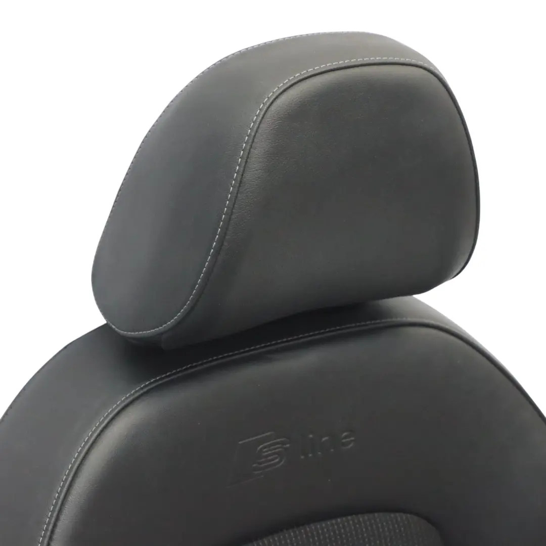 Siège sport avant droit S-Line chauffant mi-cuir Soul Noir pour Audi Q3 8U à propos du numéro de pièce 8U0881806Q Audi Q3 8U Siège sport avant droit S-Line chauffant mi-cuir Soul Noir - SKU 8U0881806Q - Numéro de pièce 8U0881806Q