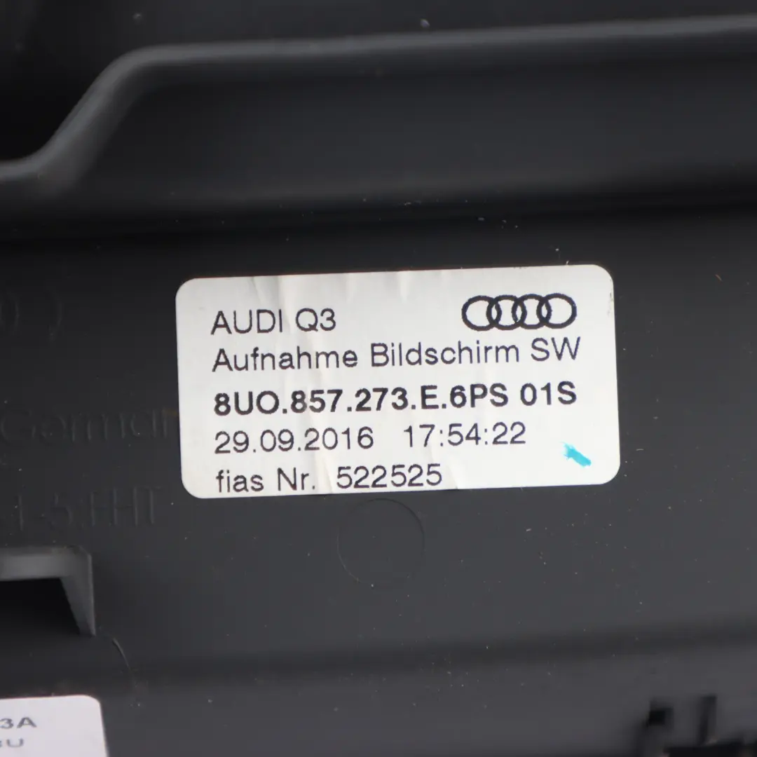 Audi Q3 8U Multimedia MMI Multifunction Display Screen 6" RMC - SKU 8U0919603A - Part number 8U0919603A
