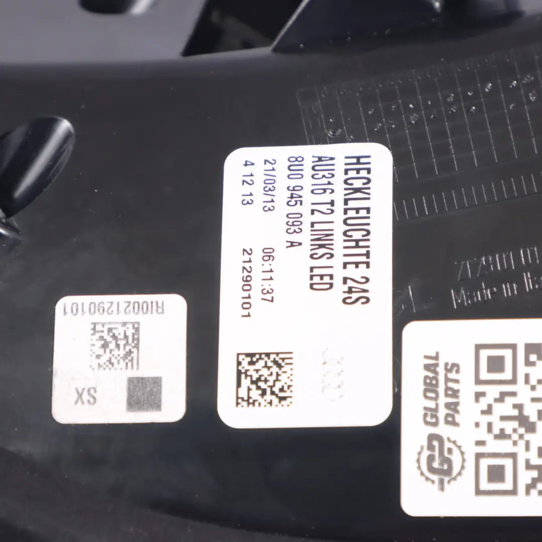 Luz trasera izquierda para Audi Q5 FY con número de pieza 8U0945093A Audi Q5 FY Luz trasera izquierda - SKU 8U0945093A - Número de pieza 8U0945093A