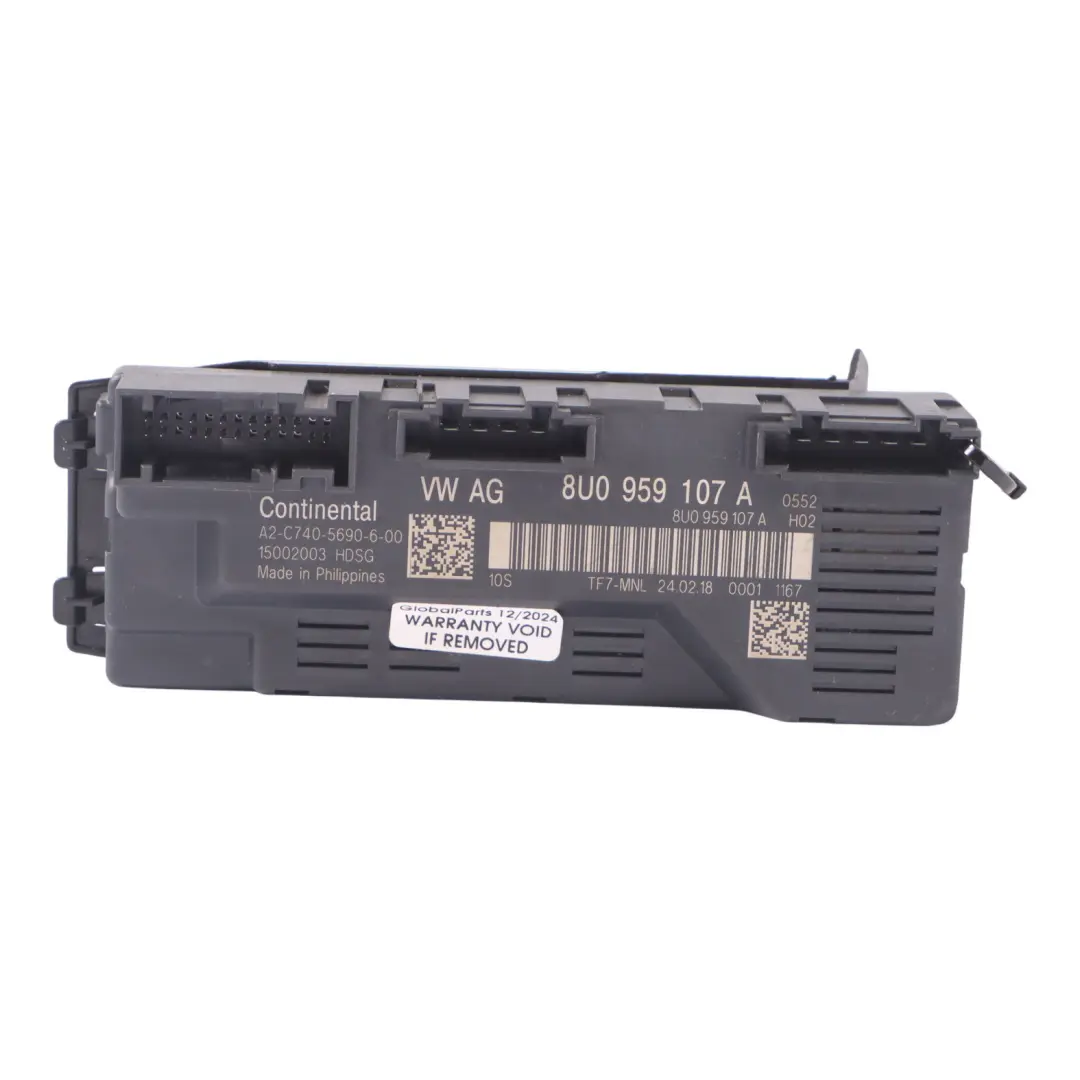 Audi Q3 8U Tailgate Lift Boot Lid Control Unit Module Trunk - SKU 8U0959107A - Part number 8U0959107A