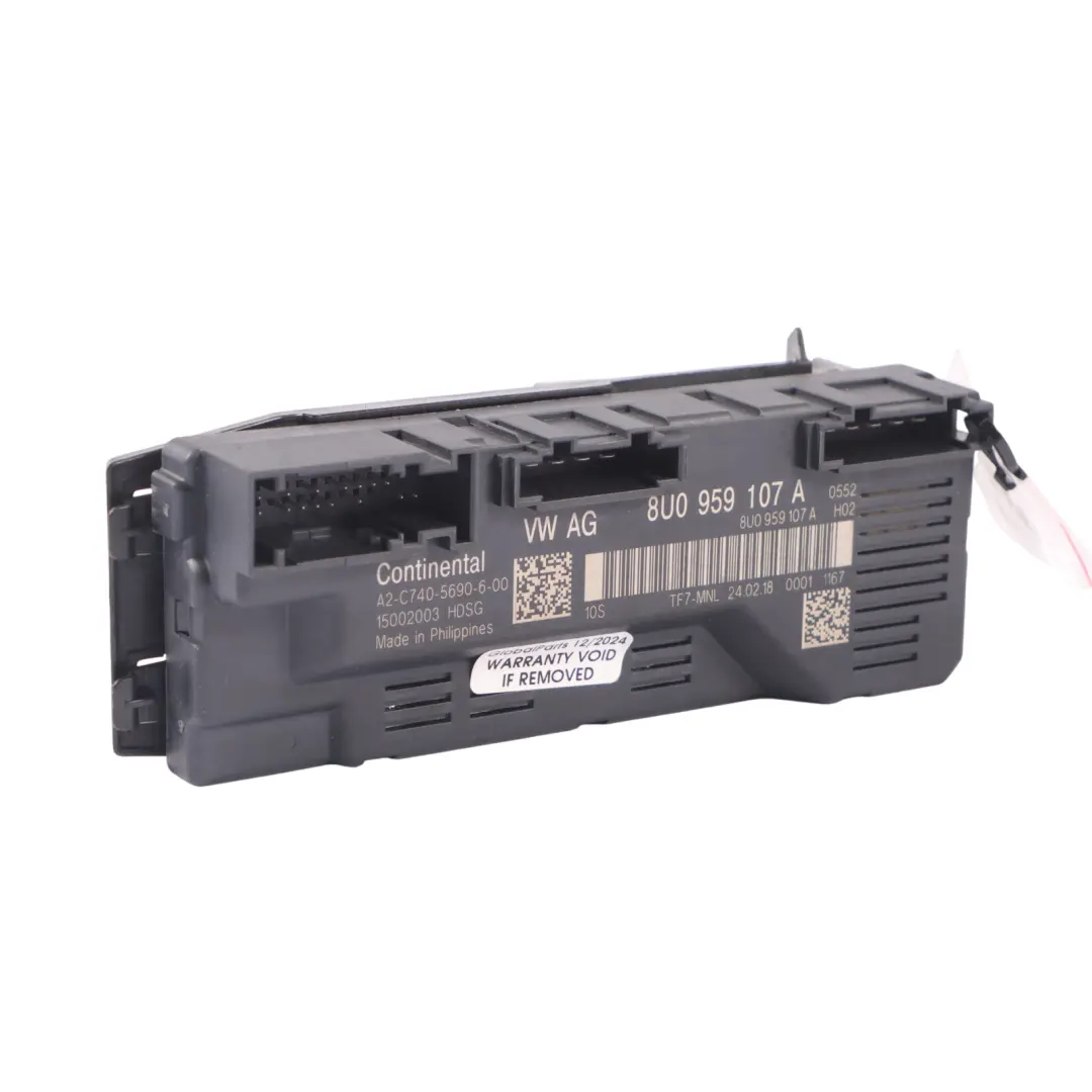 Audi Q3 8U Tailgate Lift Boot Lid Control Unit Module Trunk - SKU 8U0959107A - Part number 8U0959107A