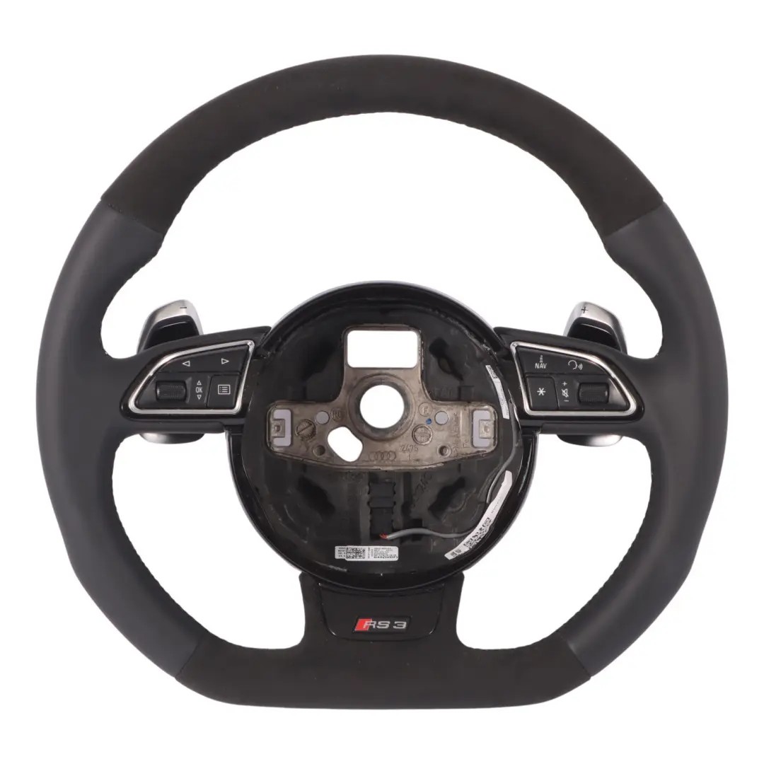 NOUVEAU Volant Alcantara Cuir Noir Palettes pour Audi RS3 8V à propos du numéro de pièce 8V0419091AG Audi RS3 8V NOUVEAU Volant Alcantara Cuir Noir Palettes - SKU 8V0419091AG-1 - Numéro de pièce 8V0419091AG