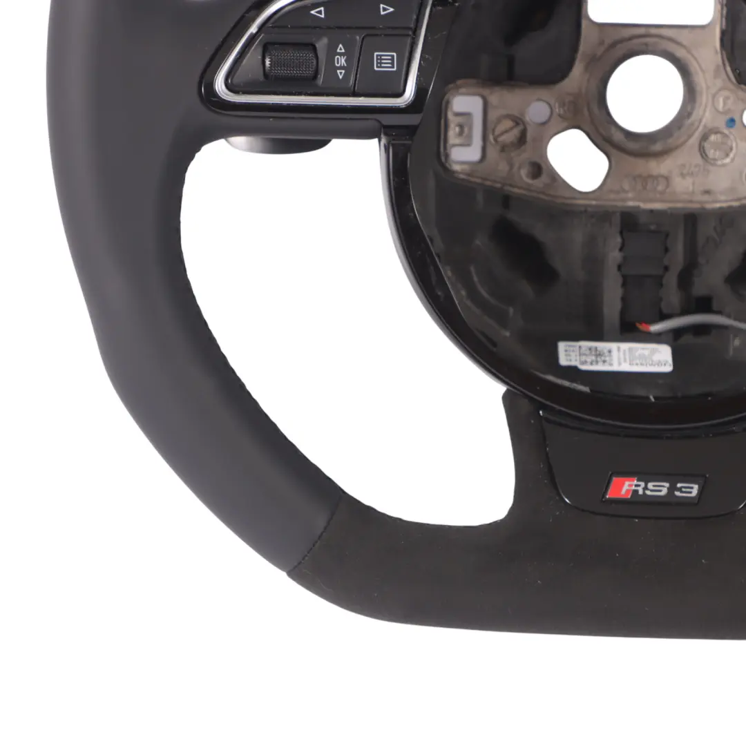 Audi RS3 8V NEU Schwarzes Leder Alcantara Lenkrad Schaltwippen - SKU 8V0419091AG-1 - Teilenummer 8V0419091AG