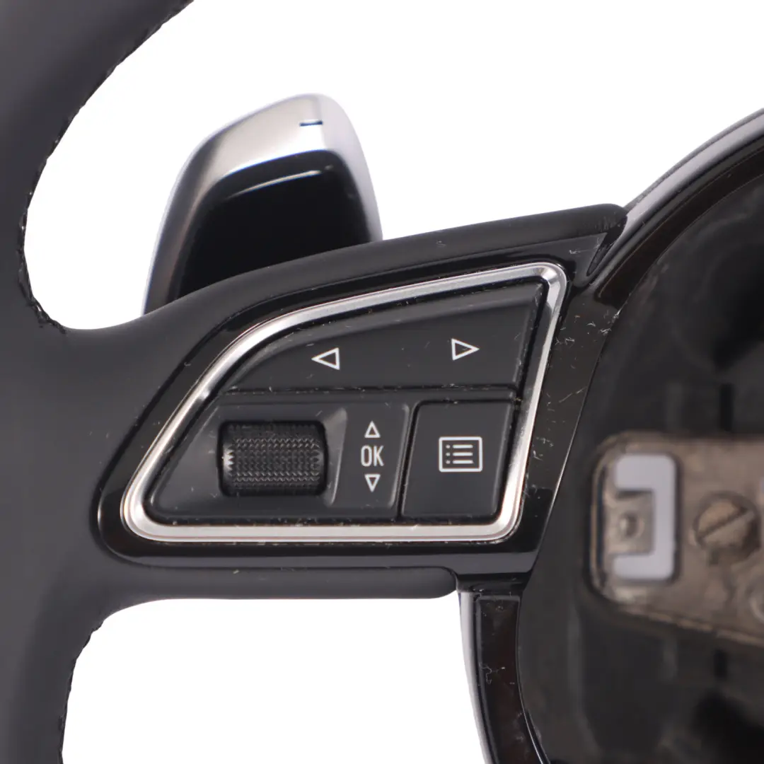 NOUVEAU Volant Alcantara Cuir Noir Palettes Audi RS3 8V - SKU 8V0419091AG-1 - Numéro de pièce 8V0419091AG
