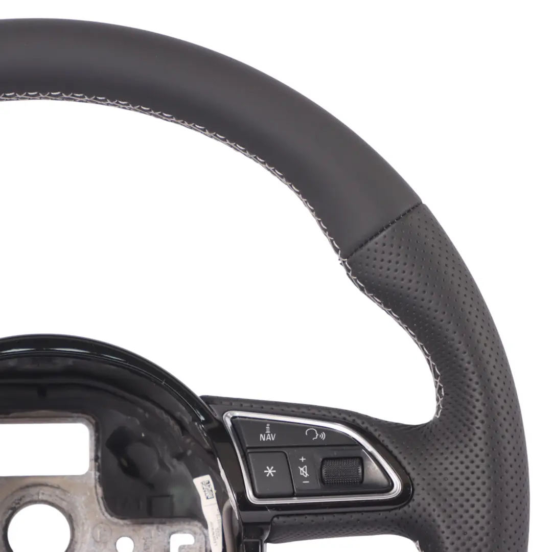 NUOVO Volante in Pelle Nera Fondo Piatto per Audi A3 8V S-Line con numero di parte 8V0419091R Audi A3 8V S-Line NUOVO Volante in Pelle Nera Fondo Piatto - SKU 8V0419091R-1 - Numero di parte 8V0419091R