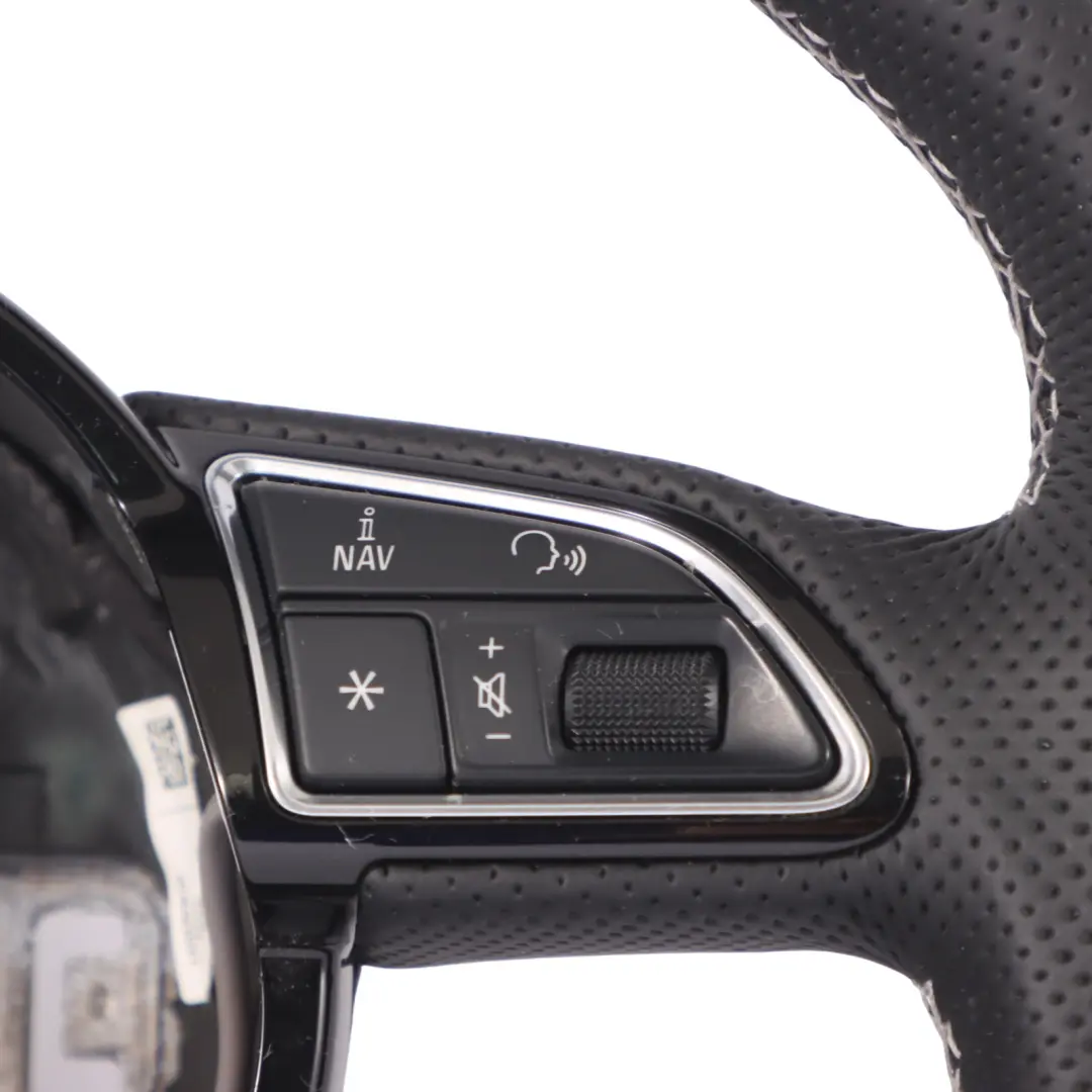 NUOVO Volante in Pelle Nera Fondo Piatto per Audi A3 8V S-Line con numero di parte 8V0419091R Audi A3 8V S-Line NUOVO Volante in Pelle Nera Fondo Piatto - SKU 8V0419091R-1 - Numero di parte 8V0419091R