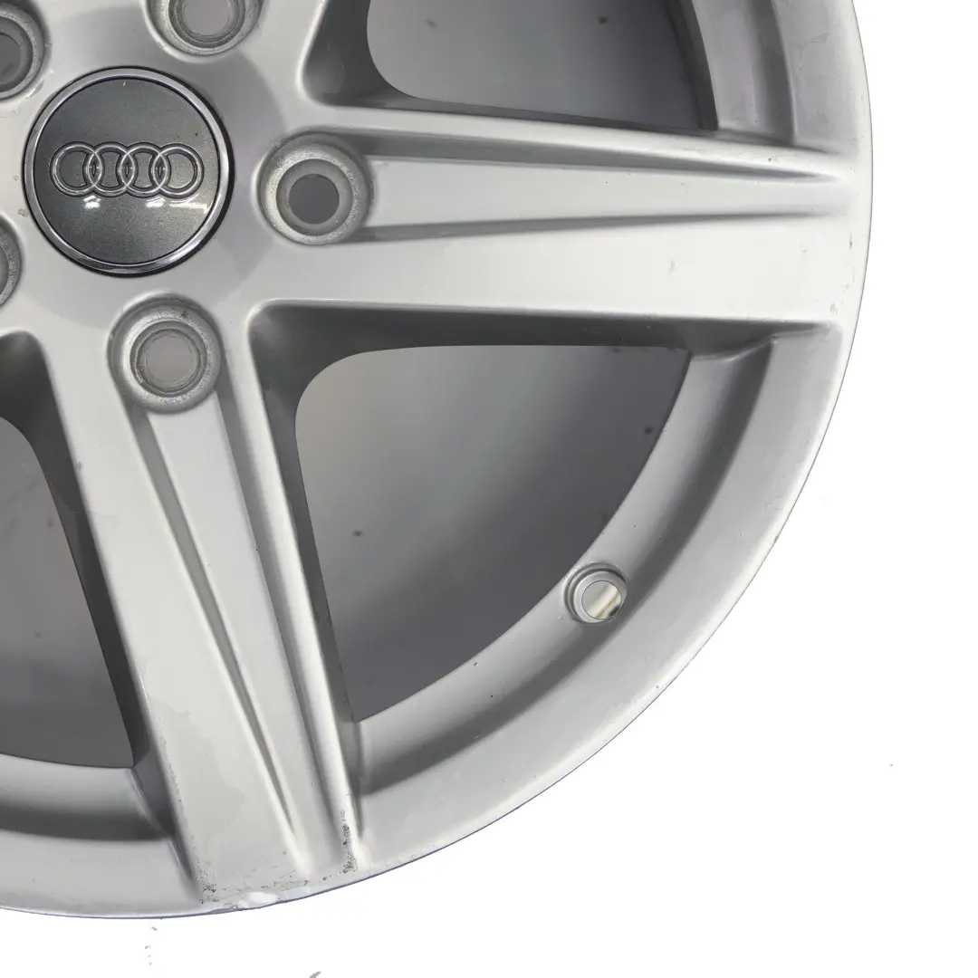 Audi A3 8V Silver Wheel Alloy Rim 16" 7J ET:48 Star Spoke - SKU 8V0601025CR-1 - Part number 8V0601025CR