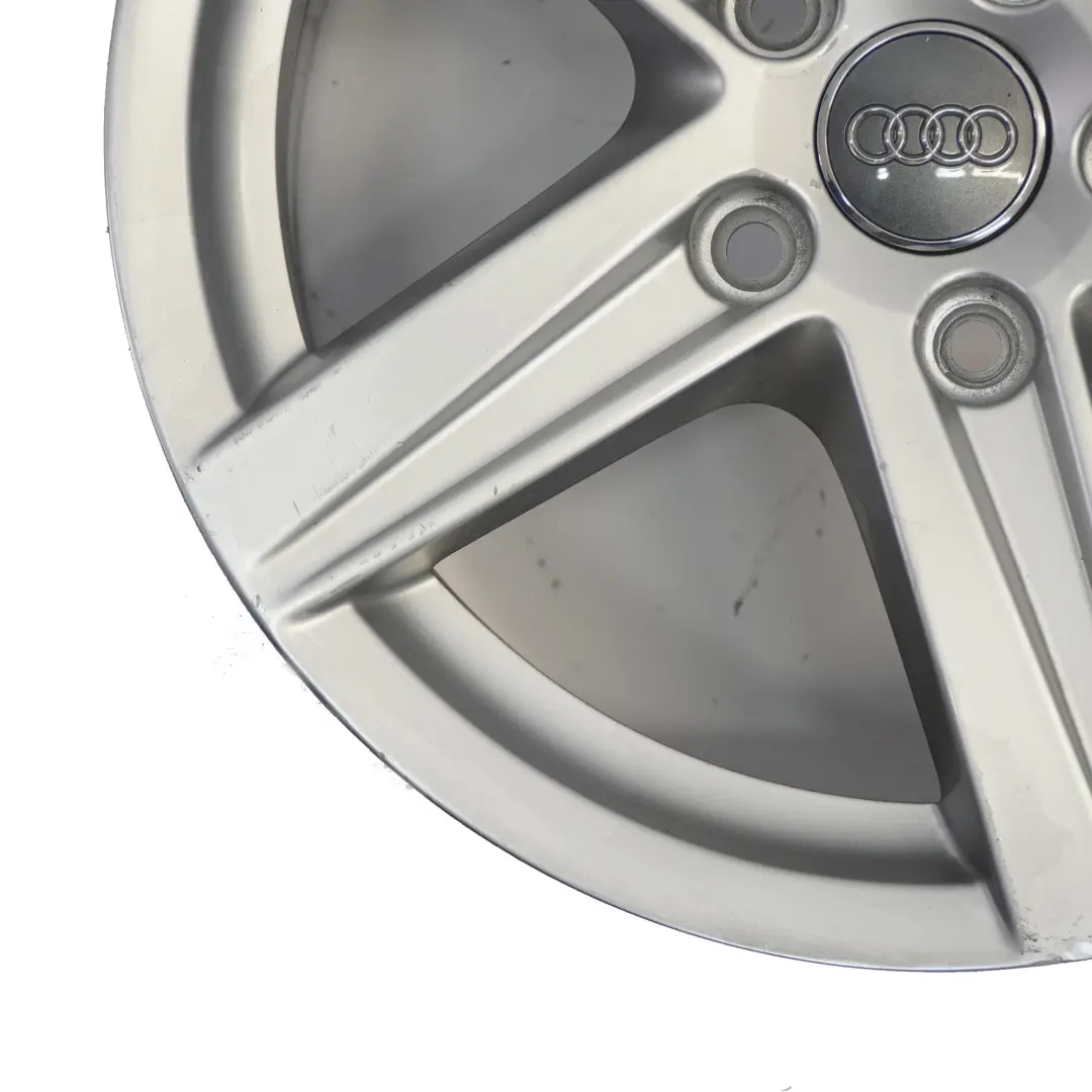 Audi A3 8V Silver Wheel Alloy Rim 16" 7J ET:48 Star Spoke - SKU 8V0601025CR-1 - Part number 8V0601025CR