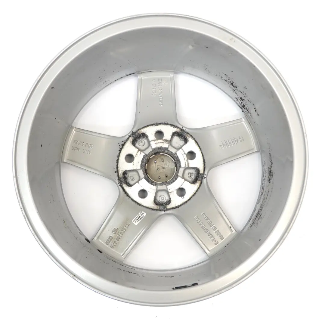 Audi A3 8V Srebrna Felga Aluminiowa 16" 7J ET:48 Star Spoke - SKU 8V0601025CR-2 - Numer Części 8V0601025CR