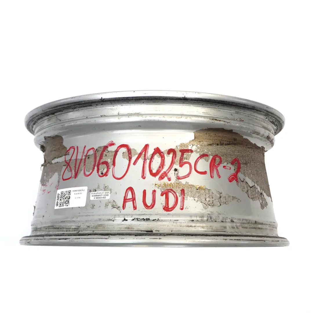 Llanta de aleación plateada Audi A3 8V 16" 7J ET:48 Star Spoke para con número de pieza 8V0601025CR Llanta de aleación plateada Audi A3 8V 16" 7J ET:48 Star Spoke - SKU 8V0601025CR-2 - Número de pieza 8V0601025CR