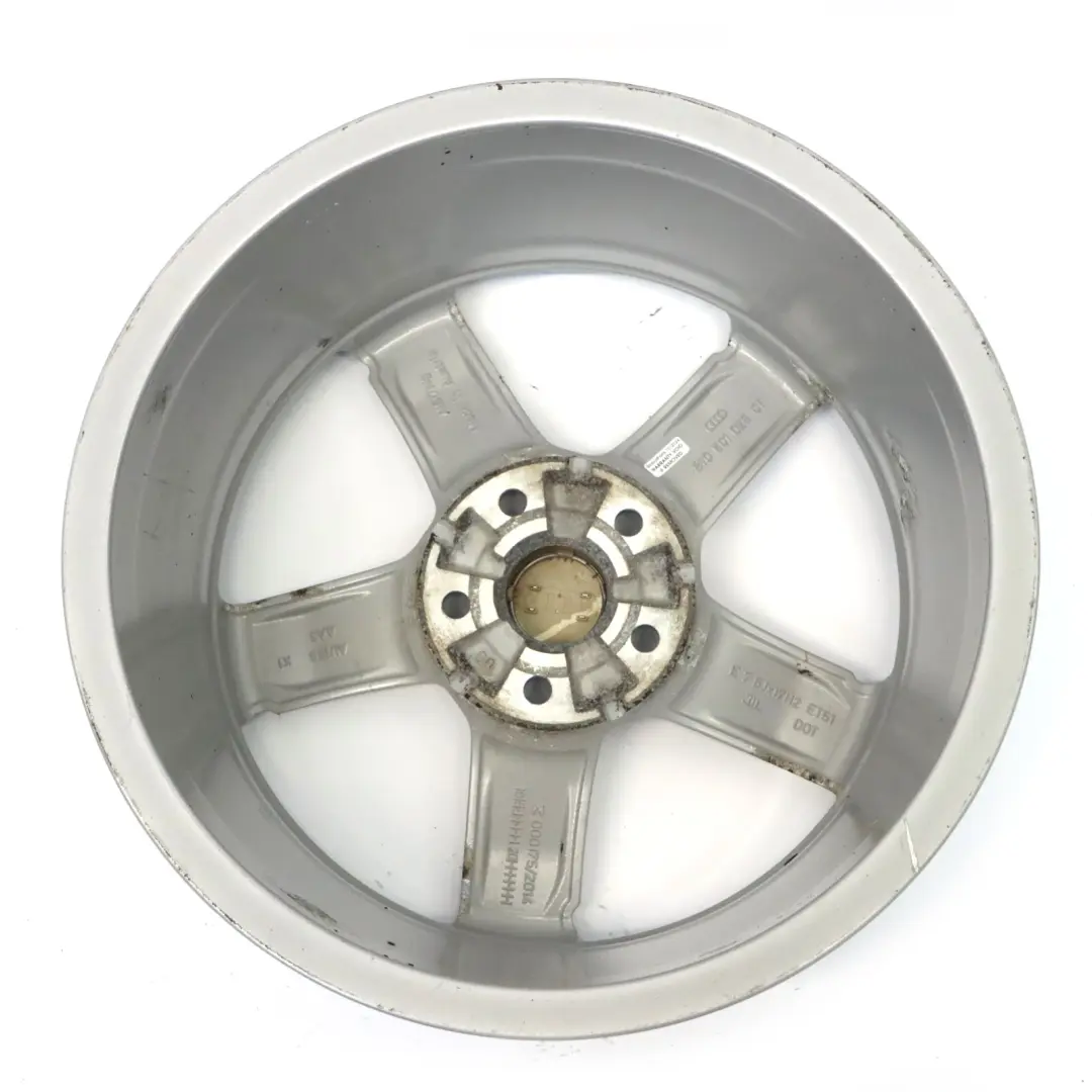 Alloy Rim 17" ET:51 7,5J Star Spoke to Audi A3 8V Silver Wheel with Part number 8V0601025CT Audi A3 8V Silver Wheel Alloy Rim 17" ET:51 7,5J Star Spoke - SKU 8V0601025CT-4 - Part number 8V0601025CT