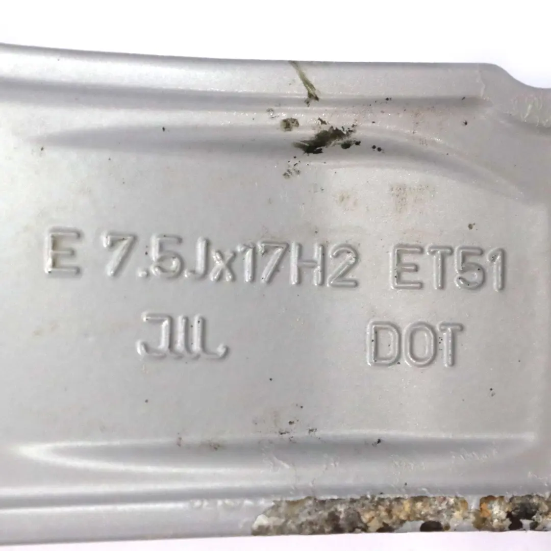 Alloy Rim 17" ET:51 7,5J Star Spoke to Audi A3 8V Silver Wheel with Part number 8V0601025CT Audi A3 8V Silver Wheel Alloy Rim 17" ET:51 7,5J Star Spoke - SKU 8V0601025CT-4 - Part number 8V0601025CT