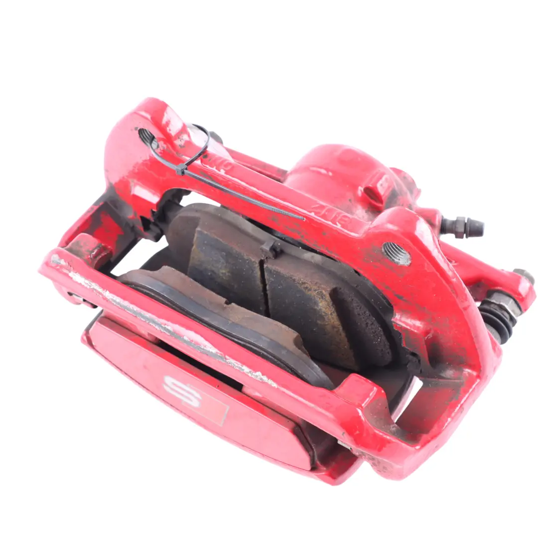 Audi A3 S3 8Y Brake Caliper Front Right O/S Wheel Brake Unit Red - SKU 8V0615124F - Part number 8V0615124F
