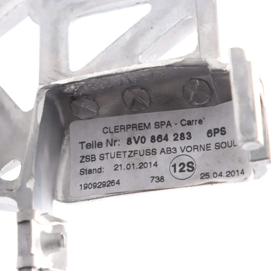 Consola Central Apoyabrazos Tela Tela Negro para Audi A3 8V con número de pieza 8V0864283 Audi A3 8V Consola Central Apoyabrazos Tela Tela Negro - SKU 8V0864283 - Número de pieza 8V0864283