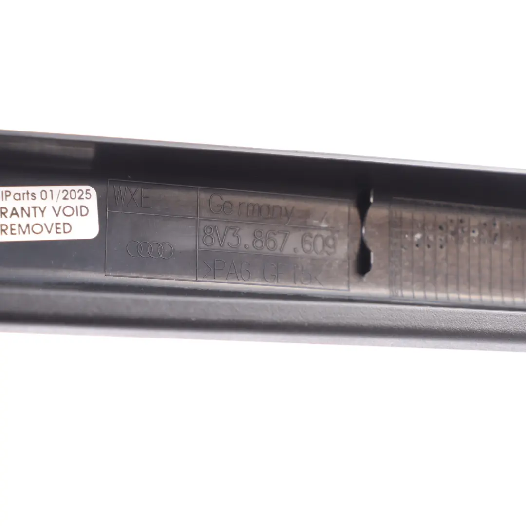 Window Trim Frame Cover Front Door Left N/S to Audi A3 8V with Part number 8V3867609 Audi A3 8V Window Trim Frame Cover Front Door Left N/S - SKU 8V3867609 - Part number 8V3867609
