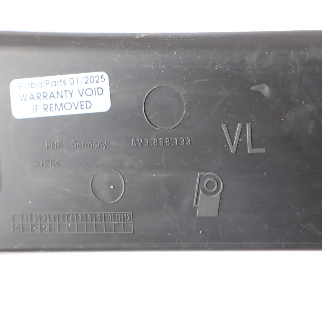 Audi A3 8V Door Card Insert Front Left N/S Rubber Mat Tray Panel - SKU 8V3868133 - Part number 8V3868133