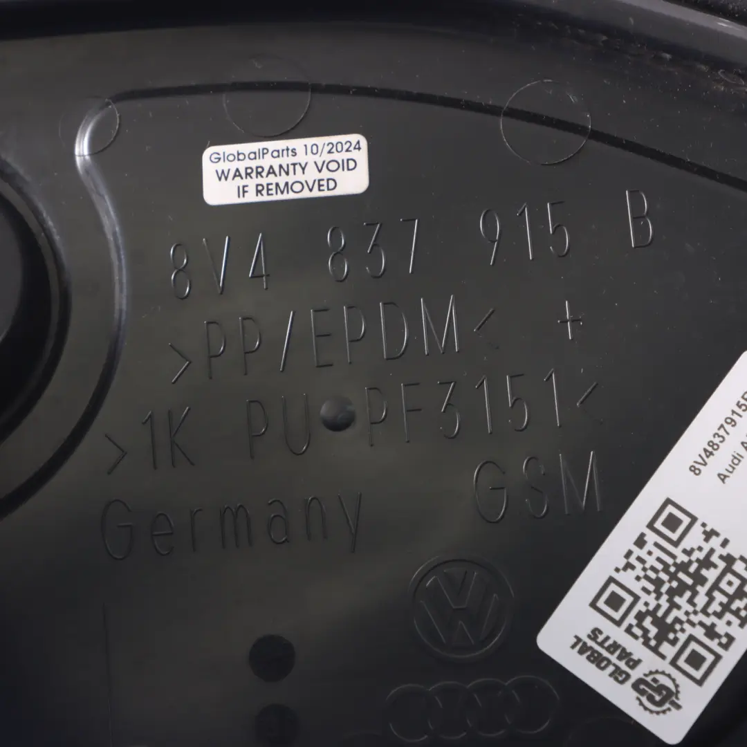Audi A3 8V Serrure de Porte Avant Cache Trou Panneau Gauche - SKU 8V4837915B - Numéro de pièce 8V4837915B