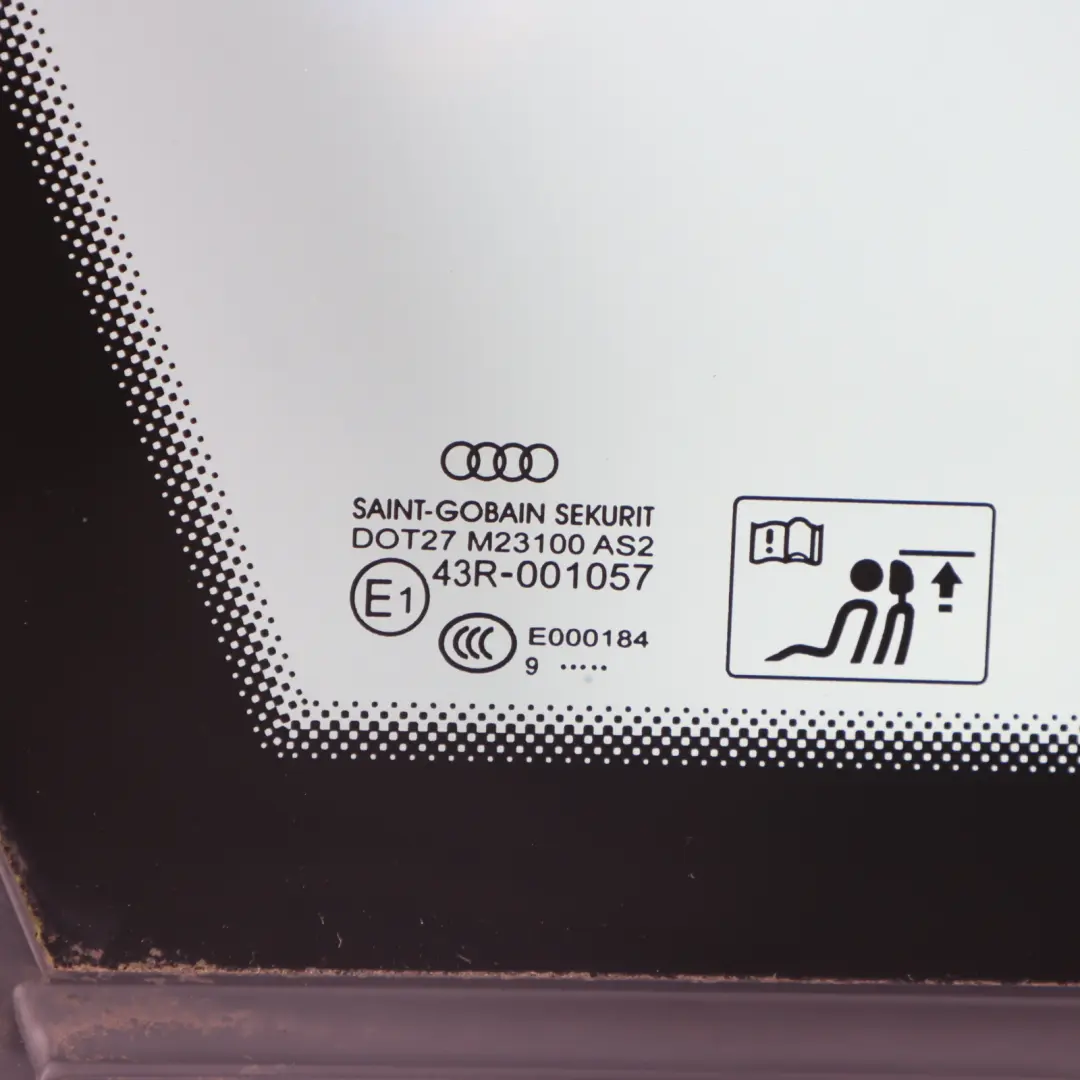 Hackback Finestrino Porta Posteriore Sinistra Quarto AS2 per Audi A3 8V con numero di parte 8V4845299A Audi A3 8V Hackback Finestrino Porta Posteriore Sinistra Quarto AS2 - SKU 8V4845299A - Numero di parte 8V4845299A