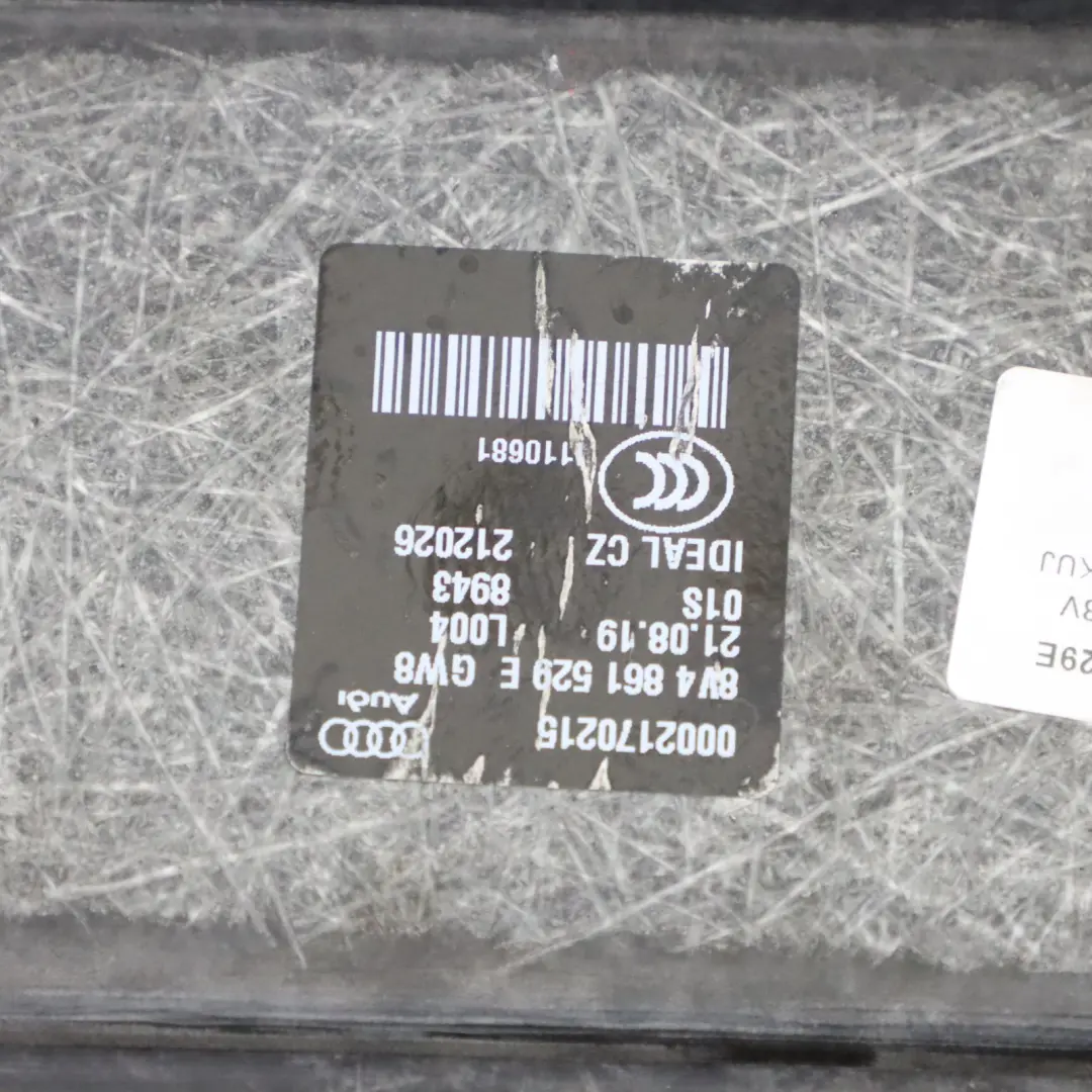 Audi A3 RS3 8V Boot Trunk Carpet Floor Mat Panel Liner Cover - SKU 8V4861529E - Part number 8V4861529E