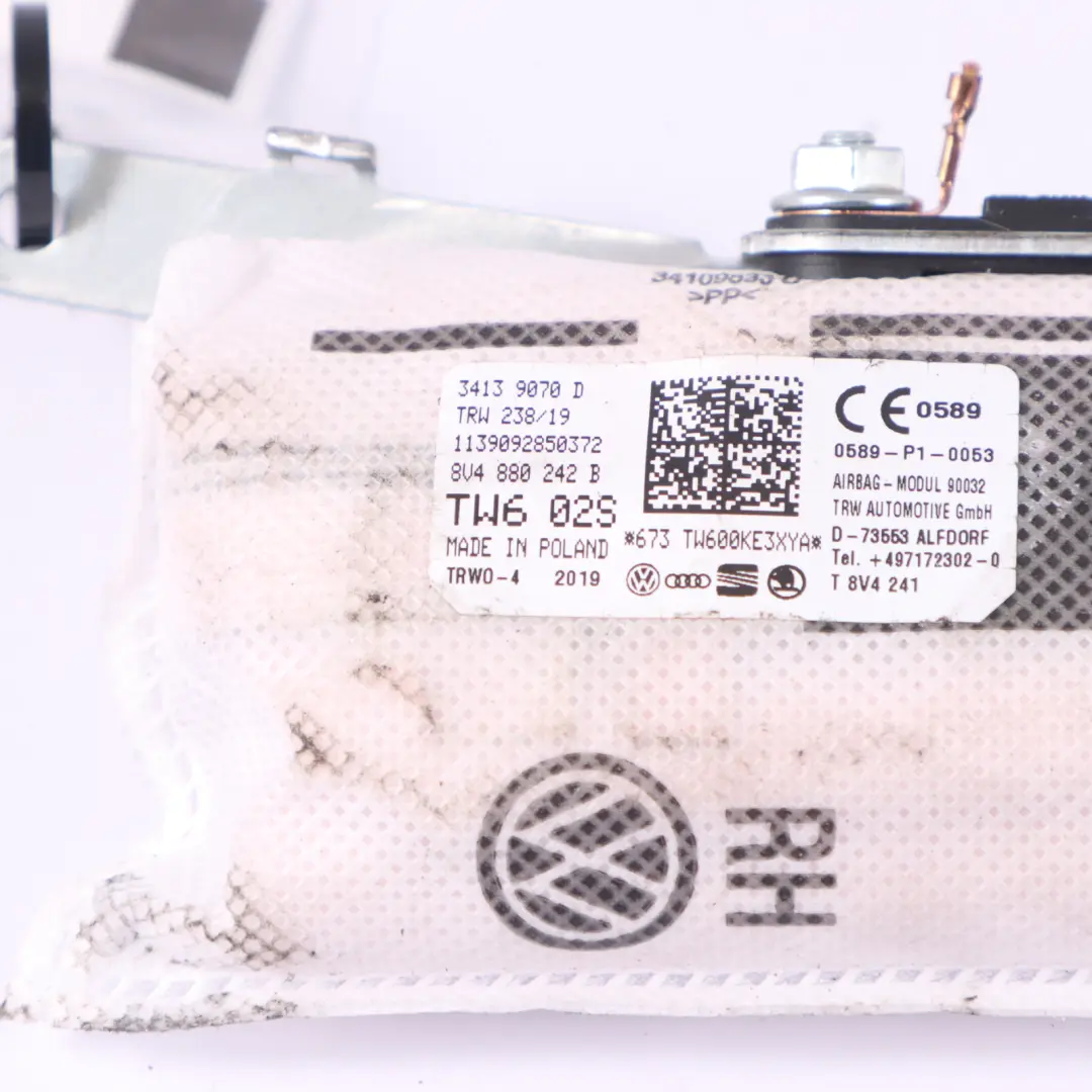 Audi A3 S3 RS3 8V Module d'air latéral Siège avant droit SRS 8V4880242B - SKU 8V4880242A - Numéro de pièce 8V4880242A