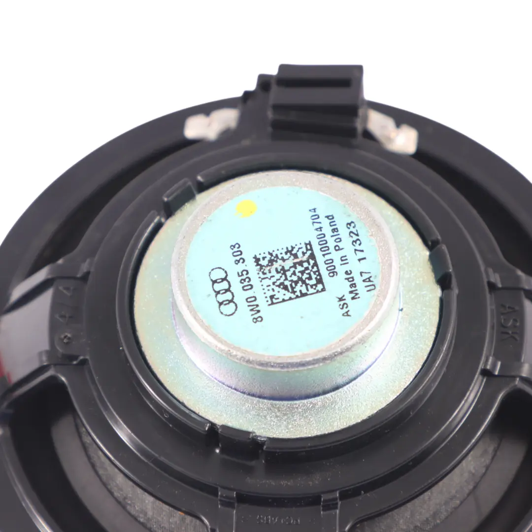 Türlautsprecher vorne links rechts Audio Lautsprecher für Audi A4 B9 mit Teilenummer 8W0035303 Audi A4 B9 Türlautsprecher vorne links rechts Audio Lautsprecher - SKU 8W0035303 - Teilenummer 8W0035303