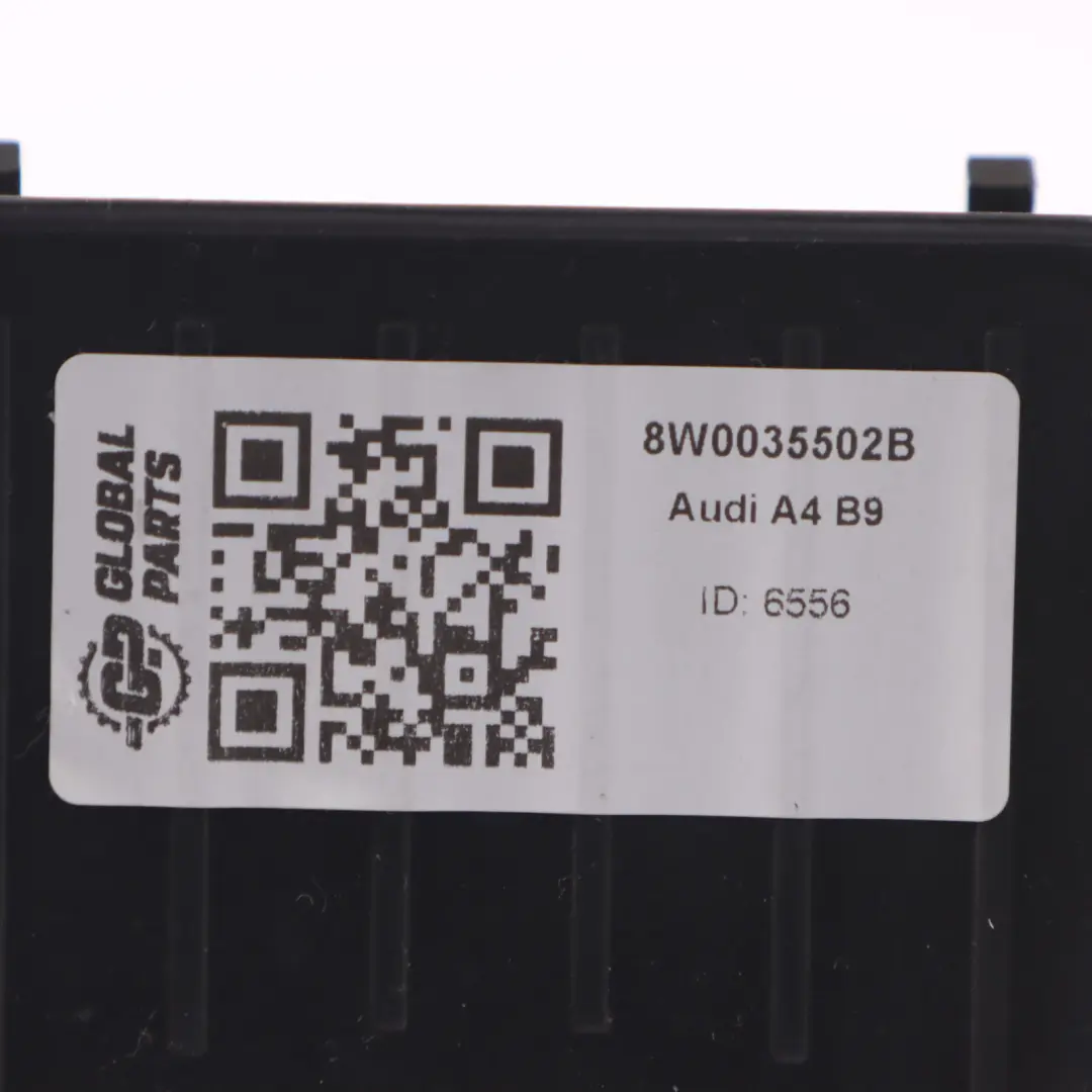 Wireless Charger Centre Console Phone Charging Module Audi A4 B9 - SKU 8W0035502B - Part number 8W0035502B