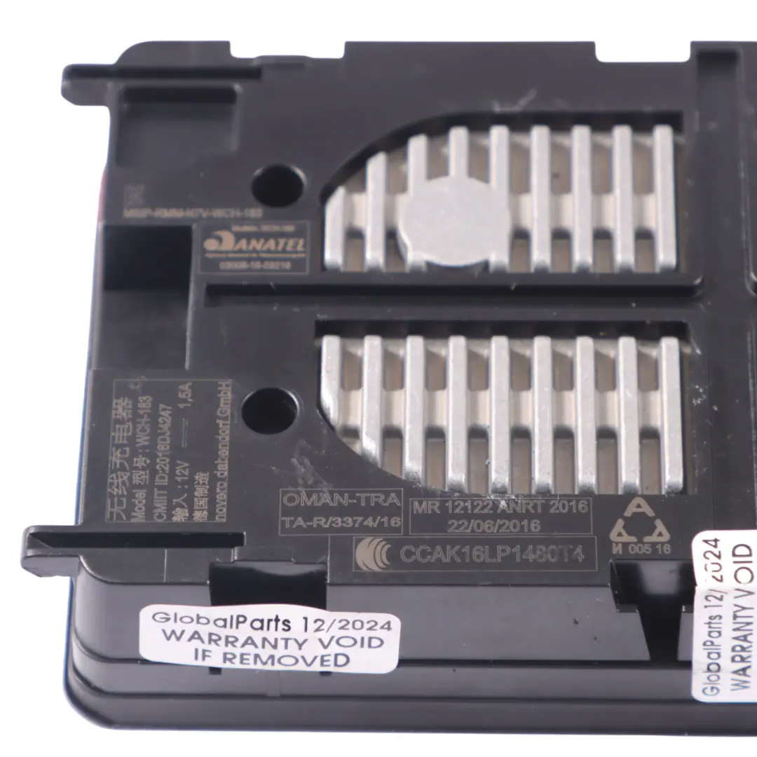 Wireless Charger Centre Console Phone Charging Module Audi A4 B9 - SKU 8W0035502B - Part number 8W0035502B