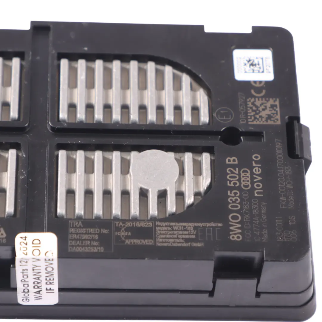  Cargador Inalámbrico Audi A4 B9 Consola Central Módulo Carga Teléfono - SKU 8W0035502B - Número de pieza 8W0035502B
