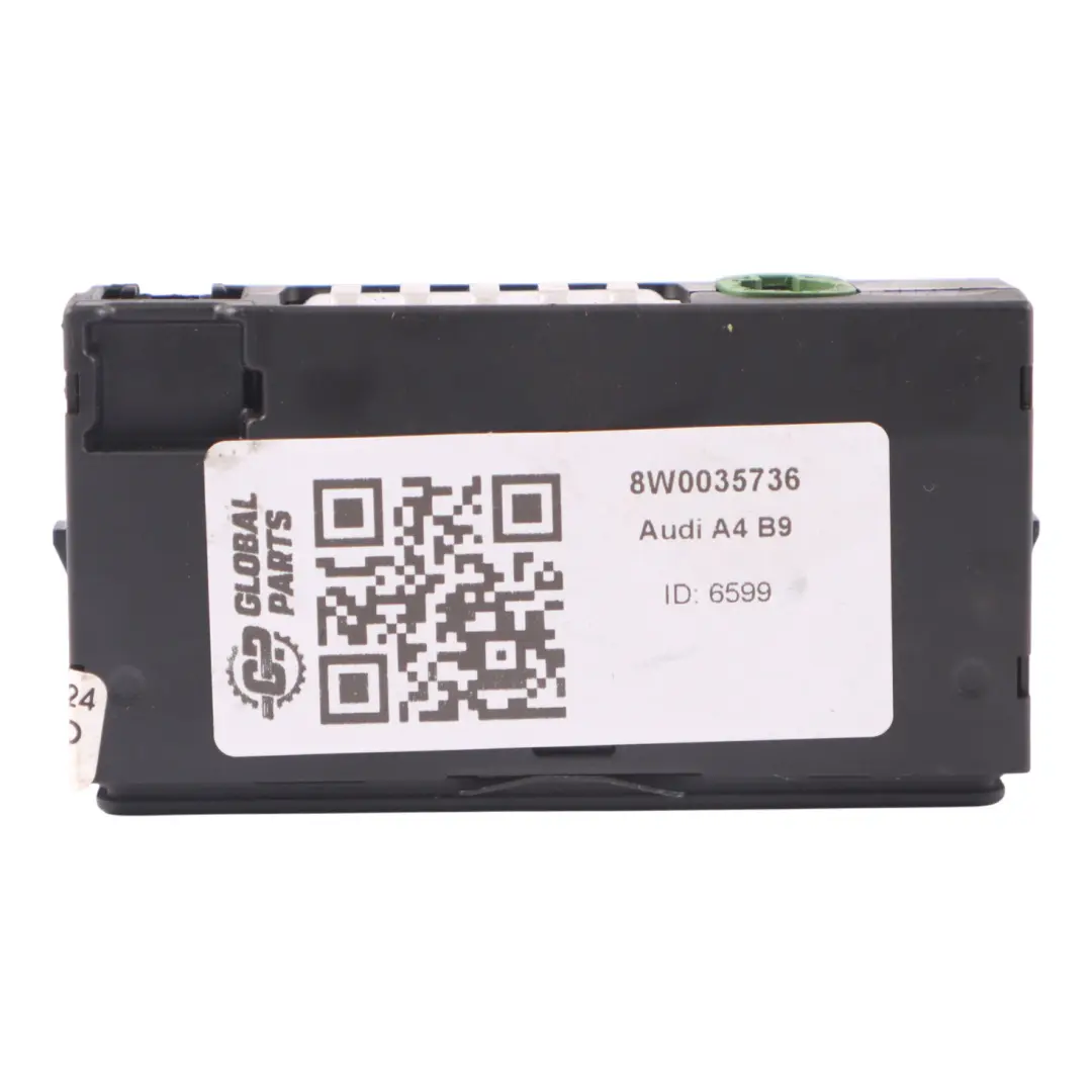 Conector AUX USB Adaptador Puerto Socket para Audi A4 B9 con número de pieza 8W0035736 Audi A4 B9 Conector AUX USB Adaptador Puerto Socket - SKU 8W0035736 - Número de pieza 8W0035736