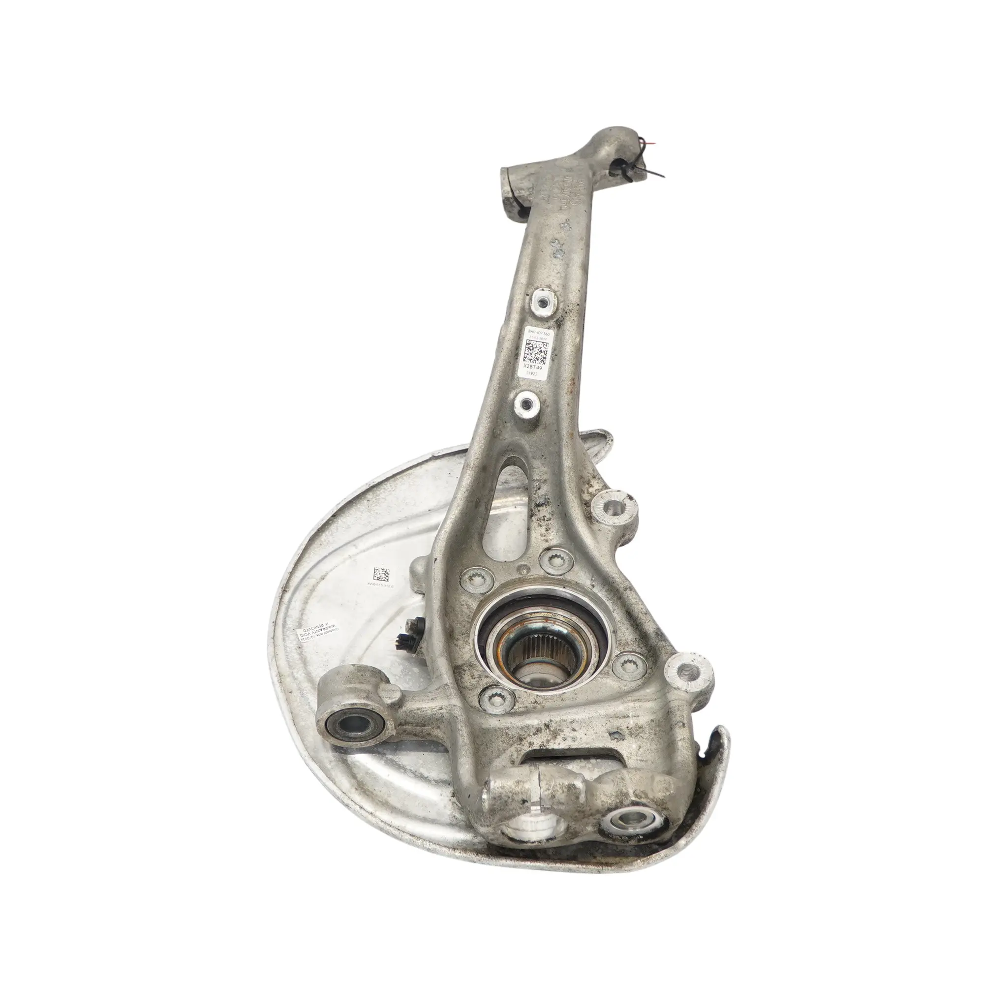 Audi A4 B9 Portarruedas Delantero Derecho Soporte Cubo Rueda Placa Disco Freno