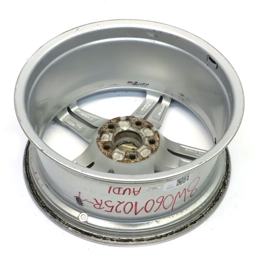  Llanta de aleación plateada Audi A4 B9 18" 8J ET:40 Doble Star Spoke - SKU 8W0601025R-1 - Número de pieza 8W0601025R